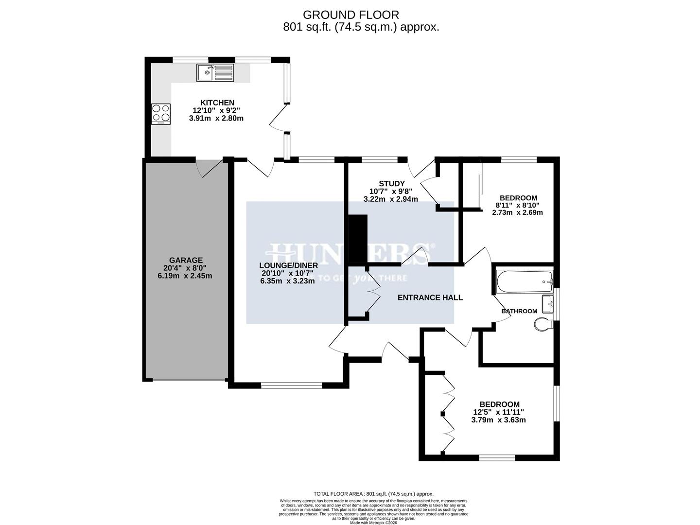 4, The Vale, York floorplan