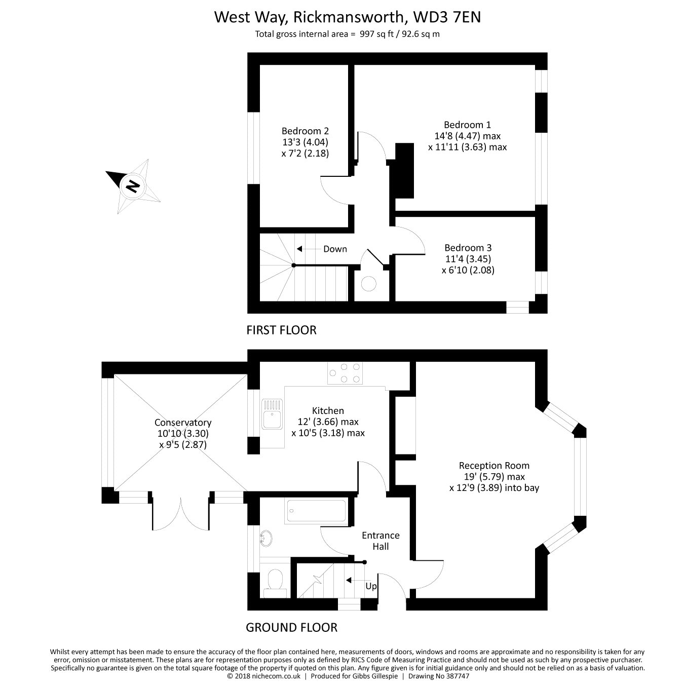 3 Bedrooms Semi-detached house for sale in West Way, Rickmansworth, Hertfordshire WD3