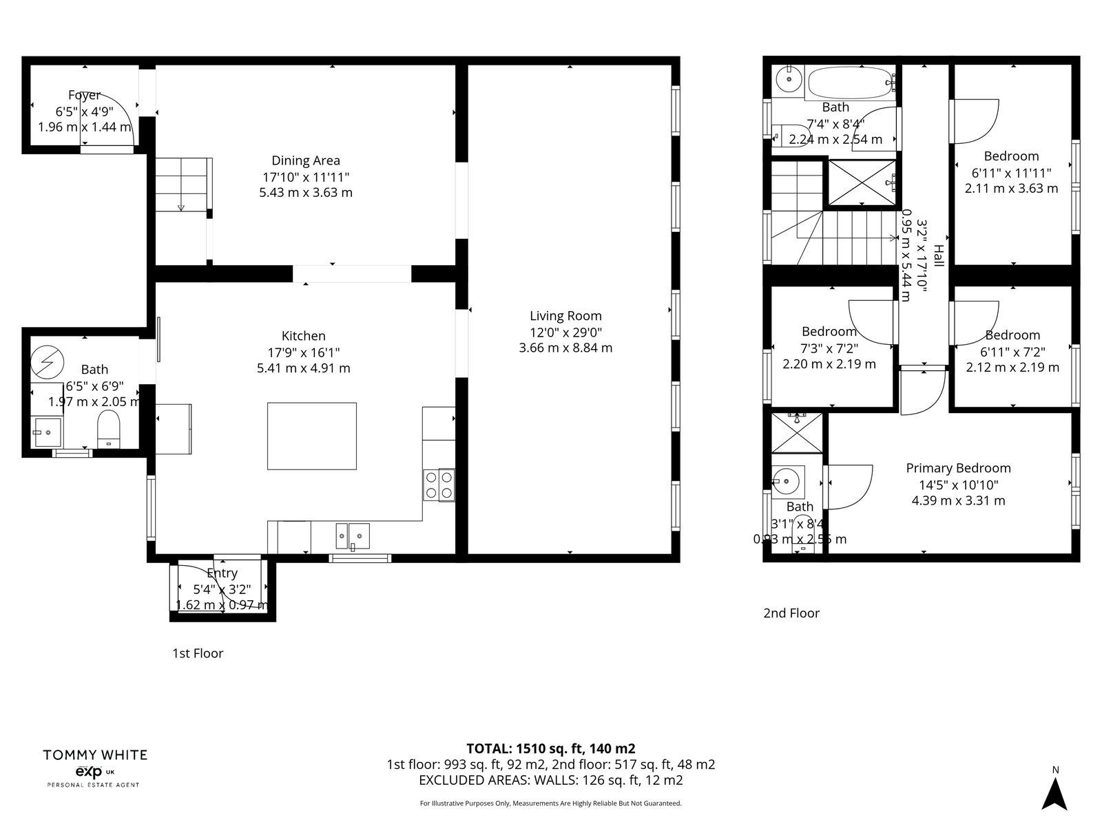 4, Great Moss Road, Manchester floorplan