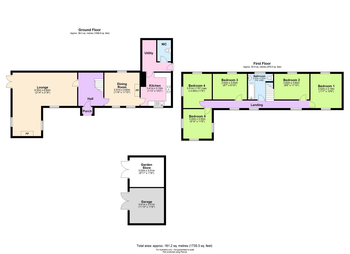 New House, The Cabin, Craven Arms floorplan
