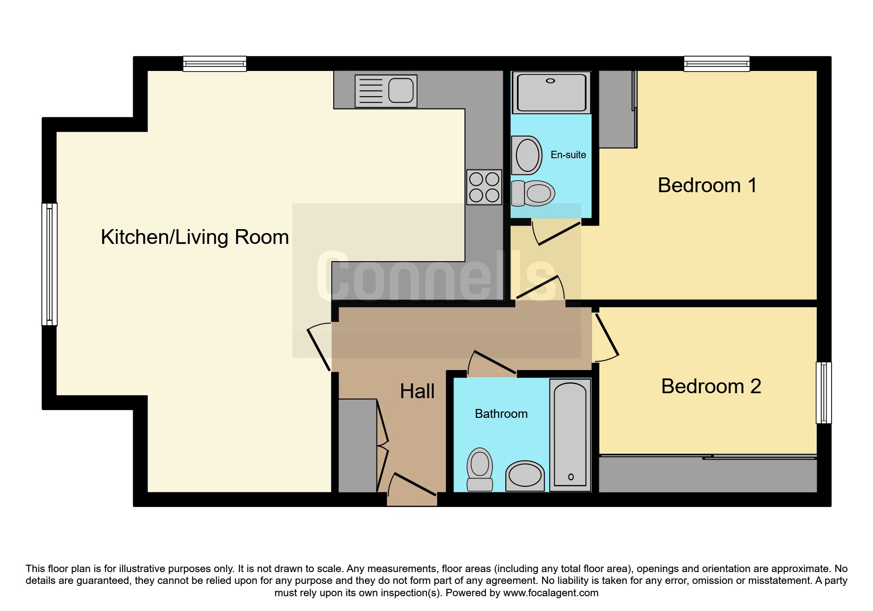 Flat 6, 29, Broadclough Way, Maidstone floorplan