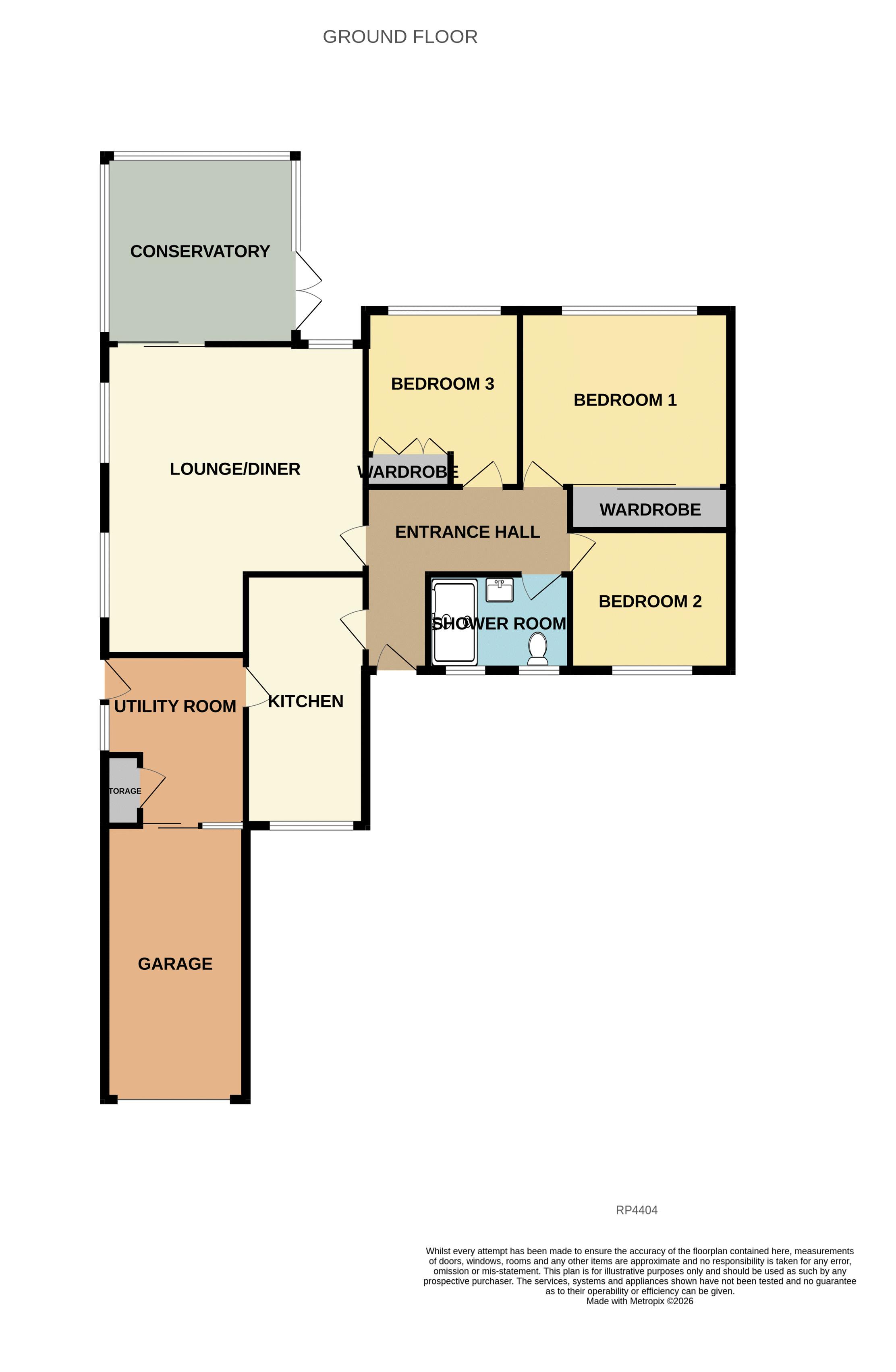 2, Winchester Close, Colwyn Bay floorplan