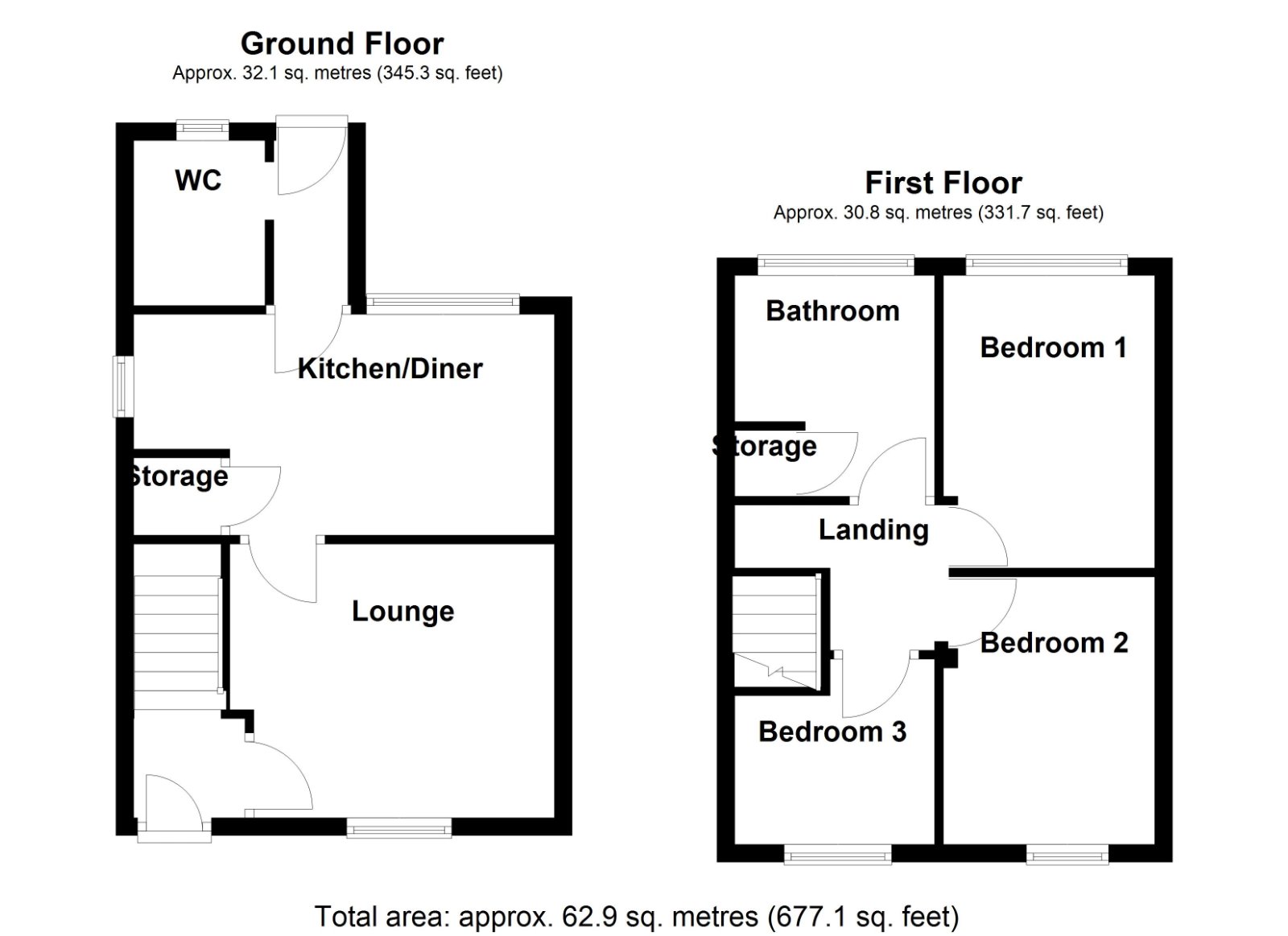 74, Lilac Avenue, Staffordshire floorplan