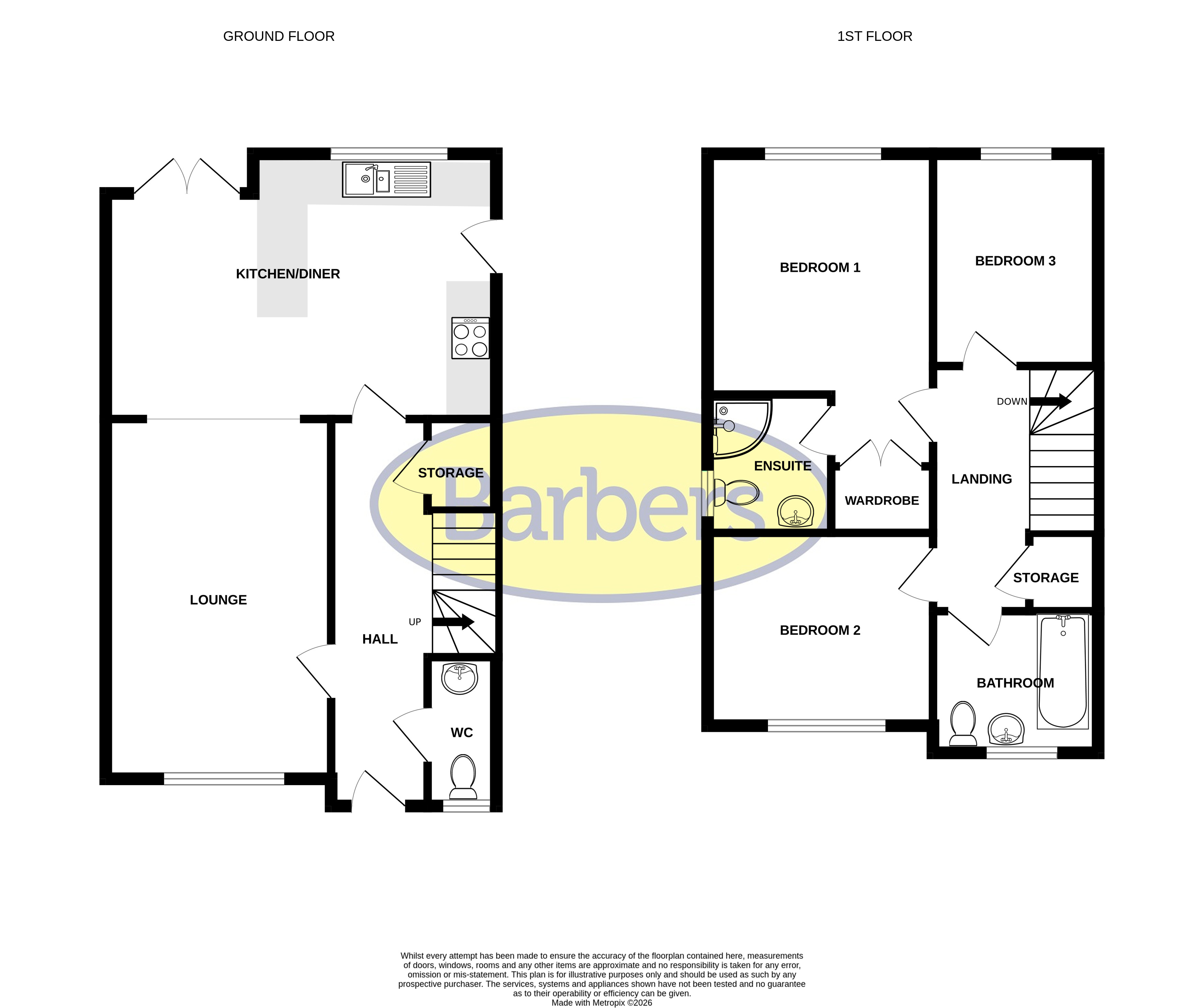 1, Halifax Close, Whitchurch floorplan