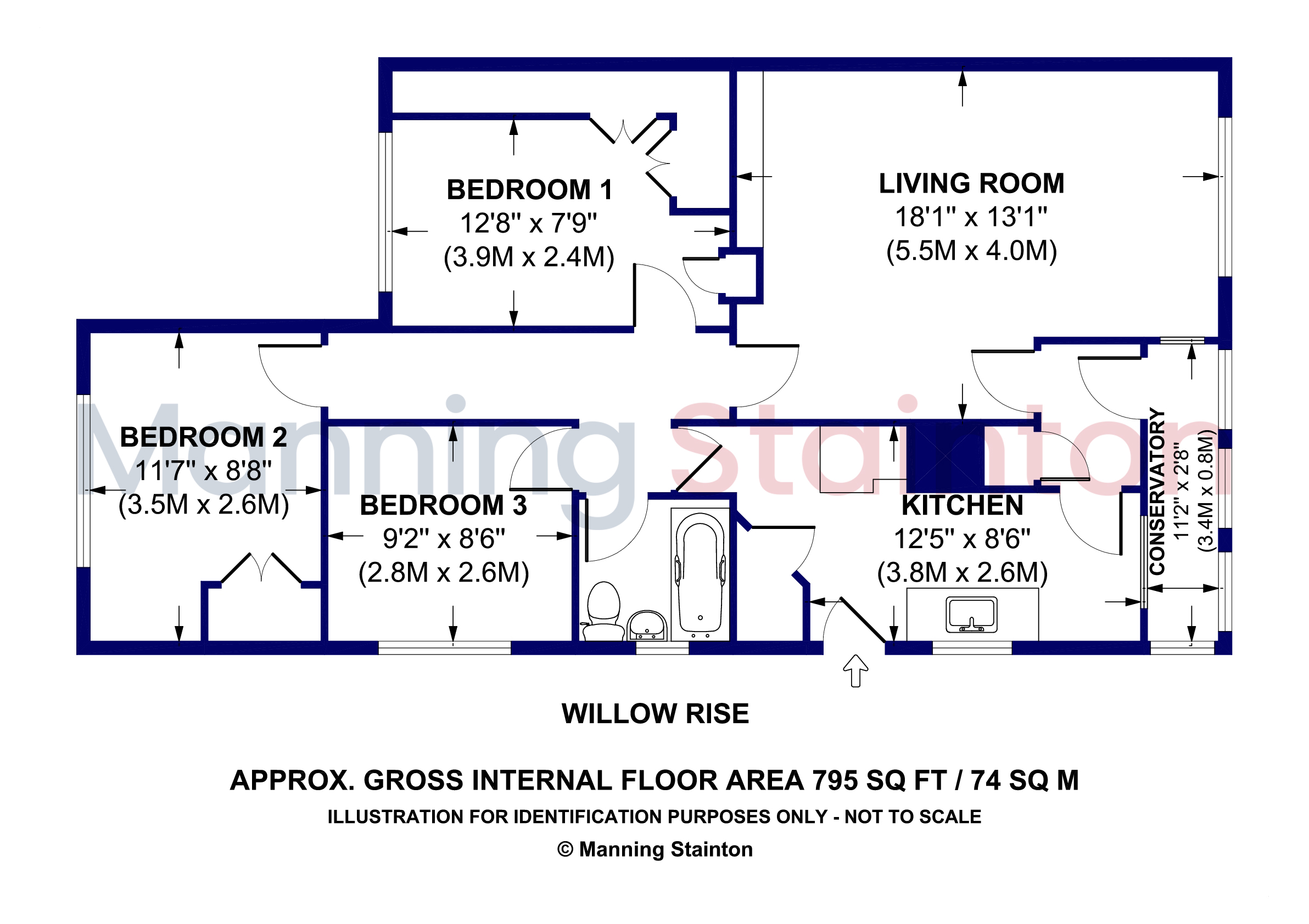 11A, Willow Rise, North Yorkshire floorplan