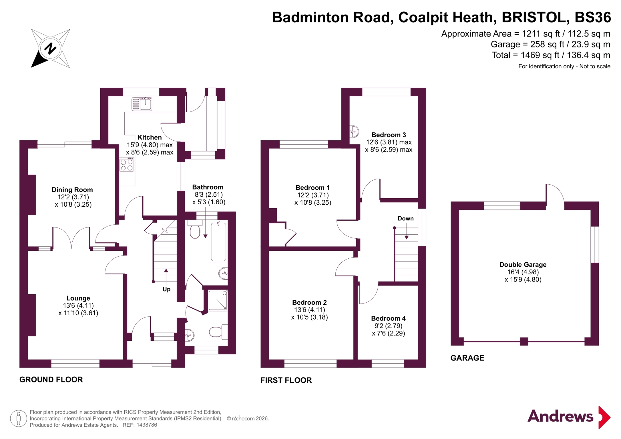176, Badminton Road, BRISTOL floorplan