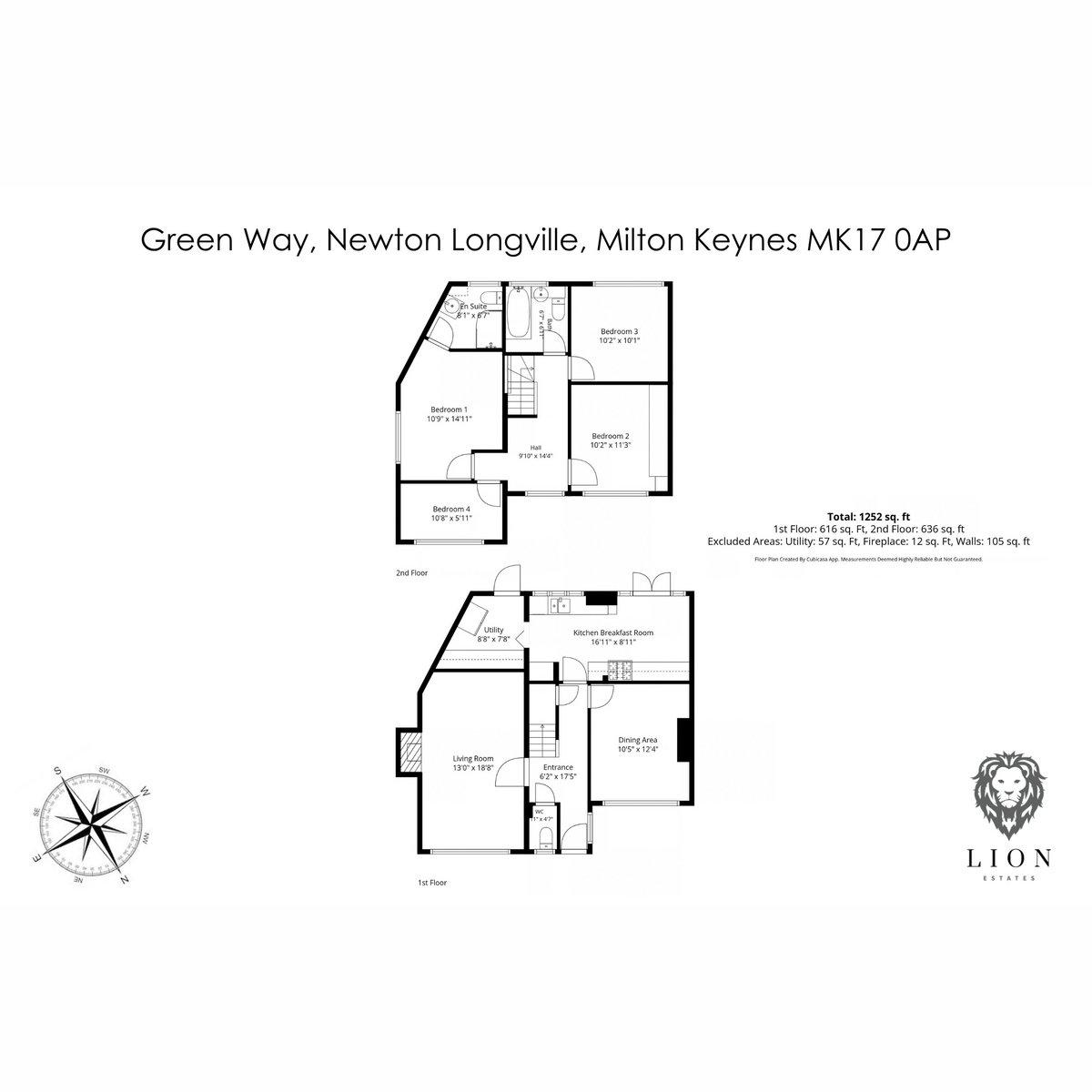 34, Green Way, Milton Keynes floorplan
