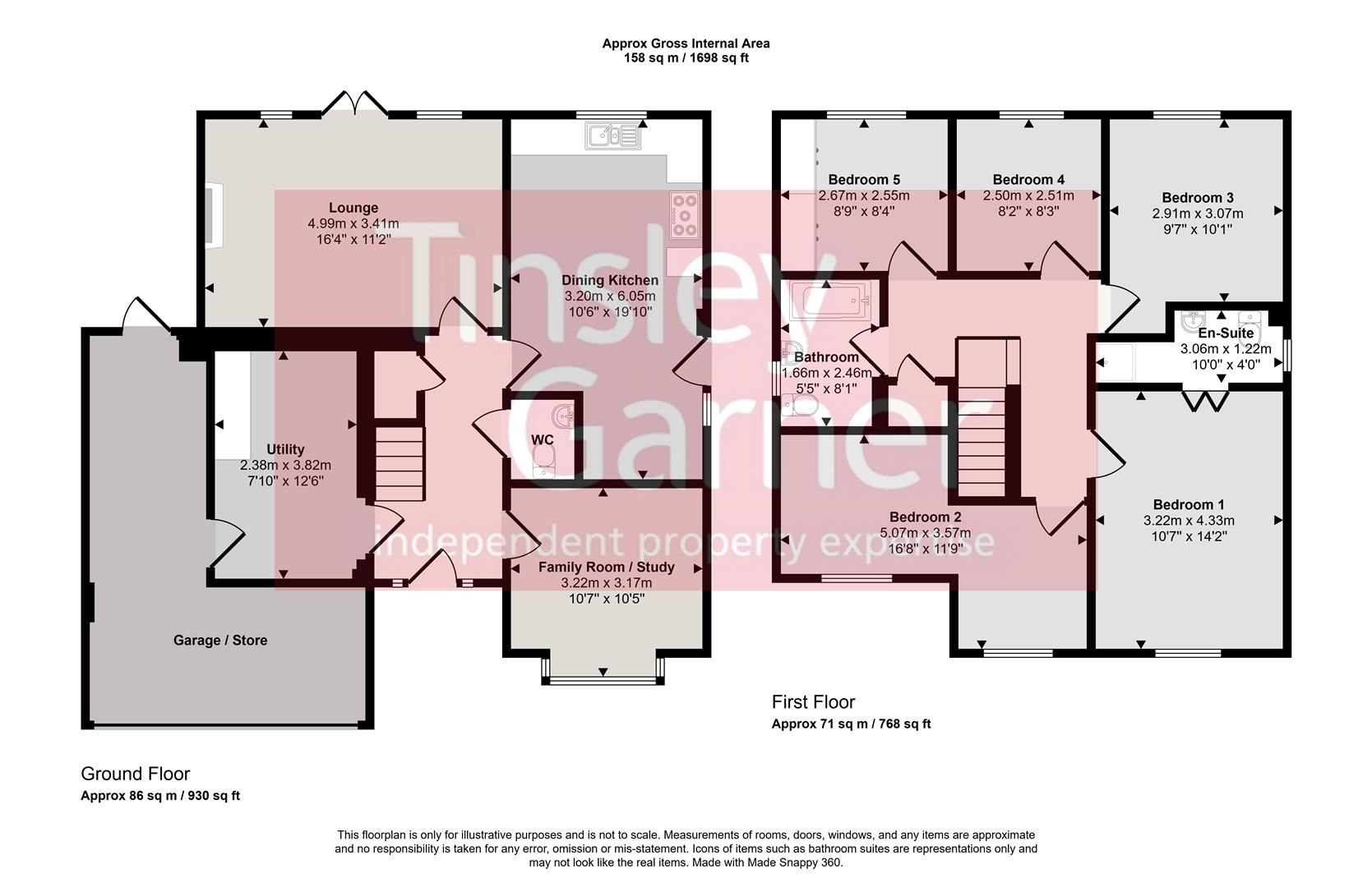 2, Southlands, Eccleshall floorplan