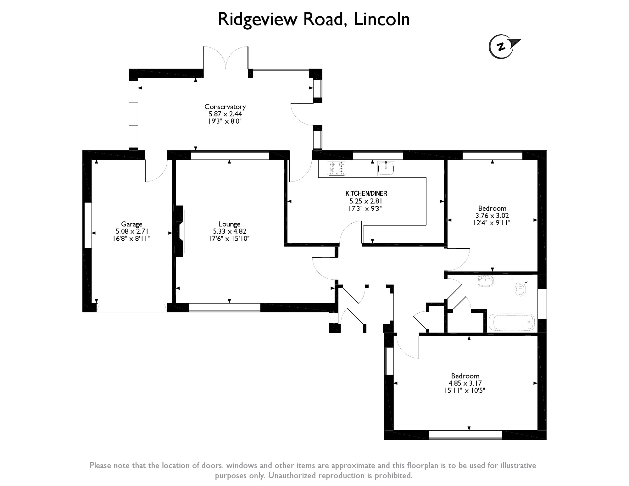 2 Bedrooms Bungalow for sale in Ridgeview Road, Bracebridge Heath, Lincoln LN4