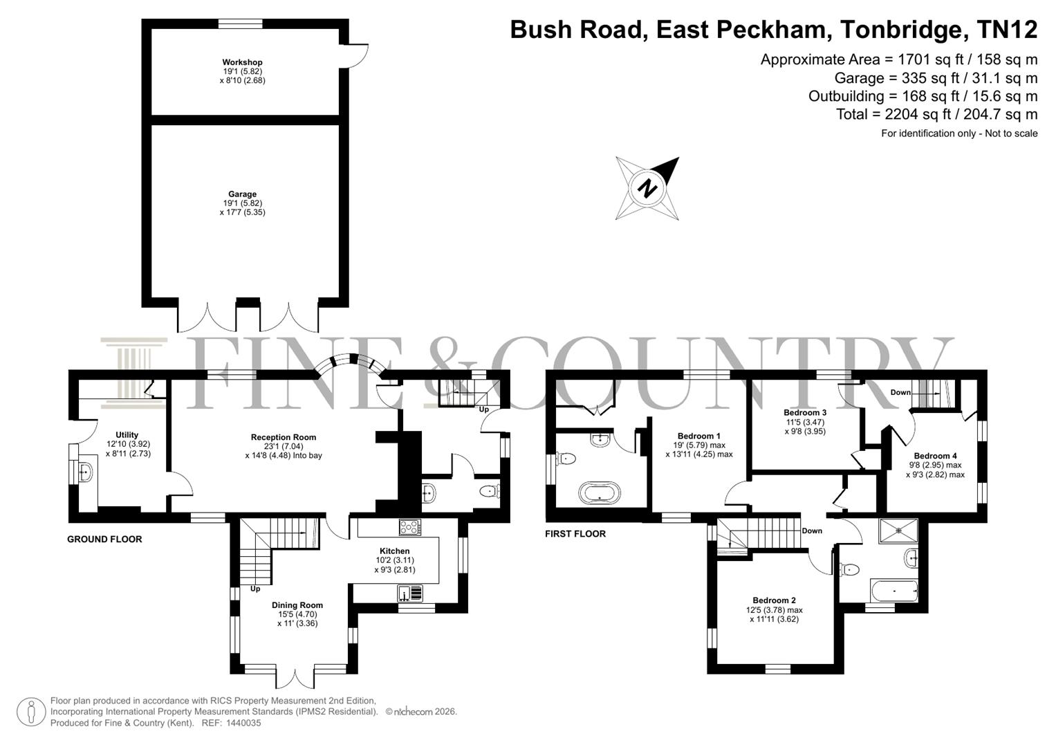 Flints Cottage, 134, Bush Road, Tonbridge floorplan