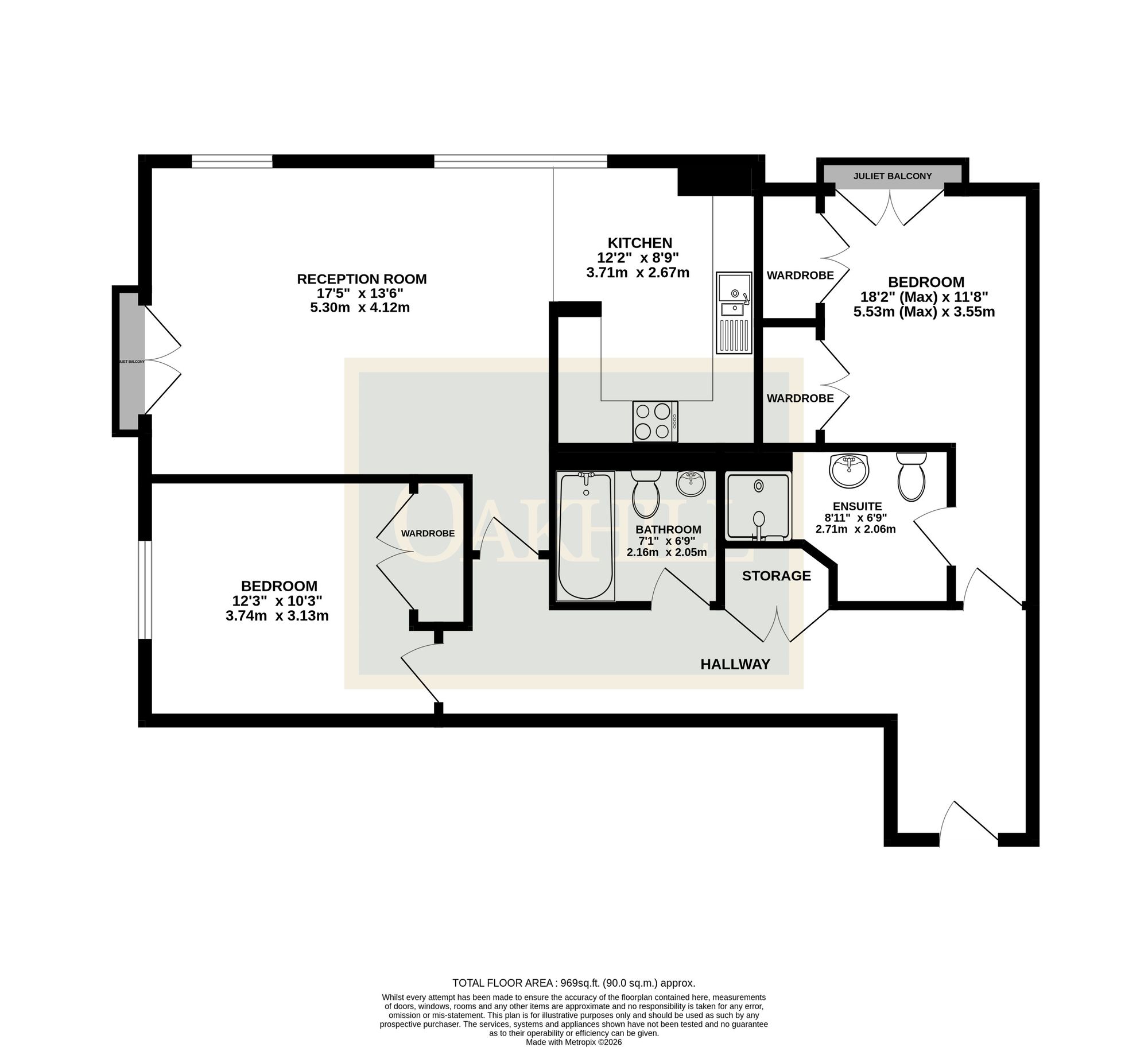 Flat 47, Holme Court, Isleworth floorplan