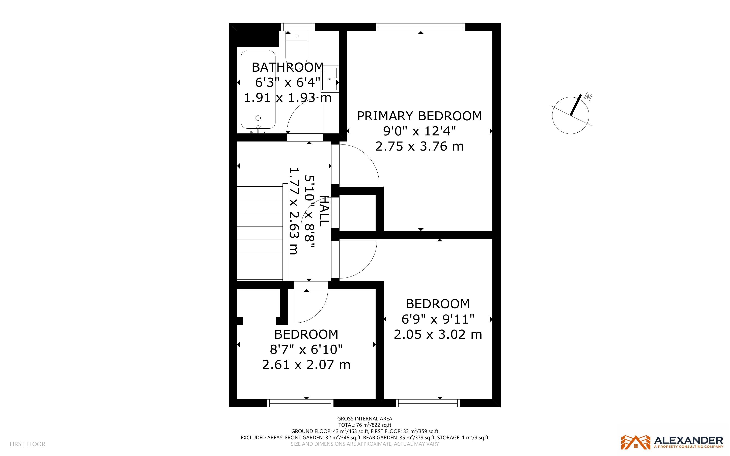 135, Greenhaven Drive, London floorplan