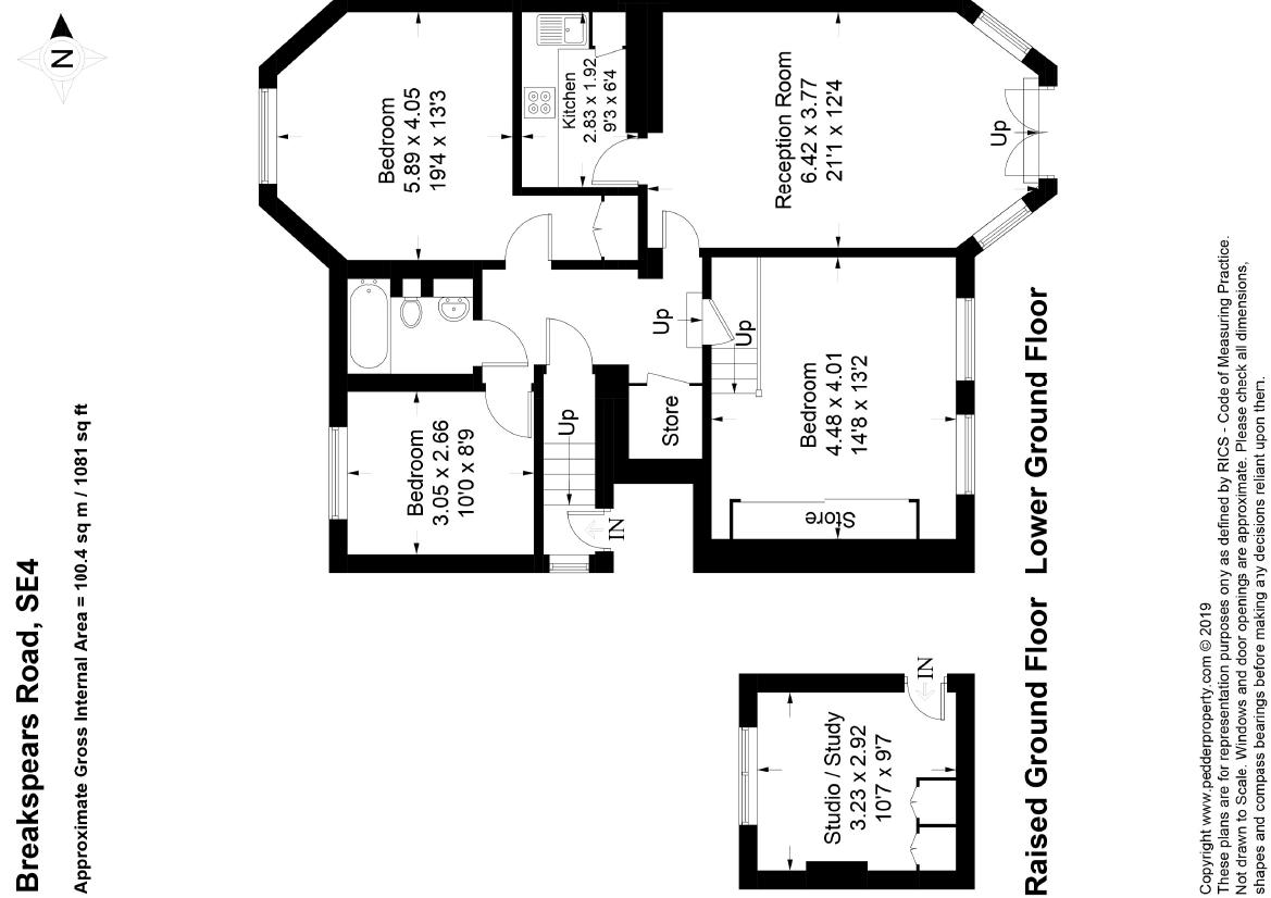Breakspears Road, Brockley, London SE4, 3 bedroom flat for sale