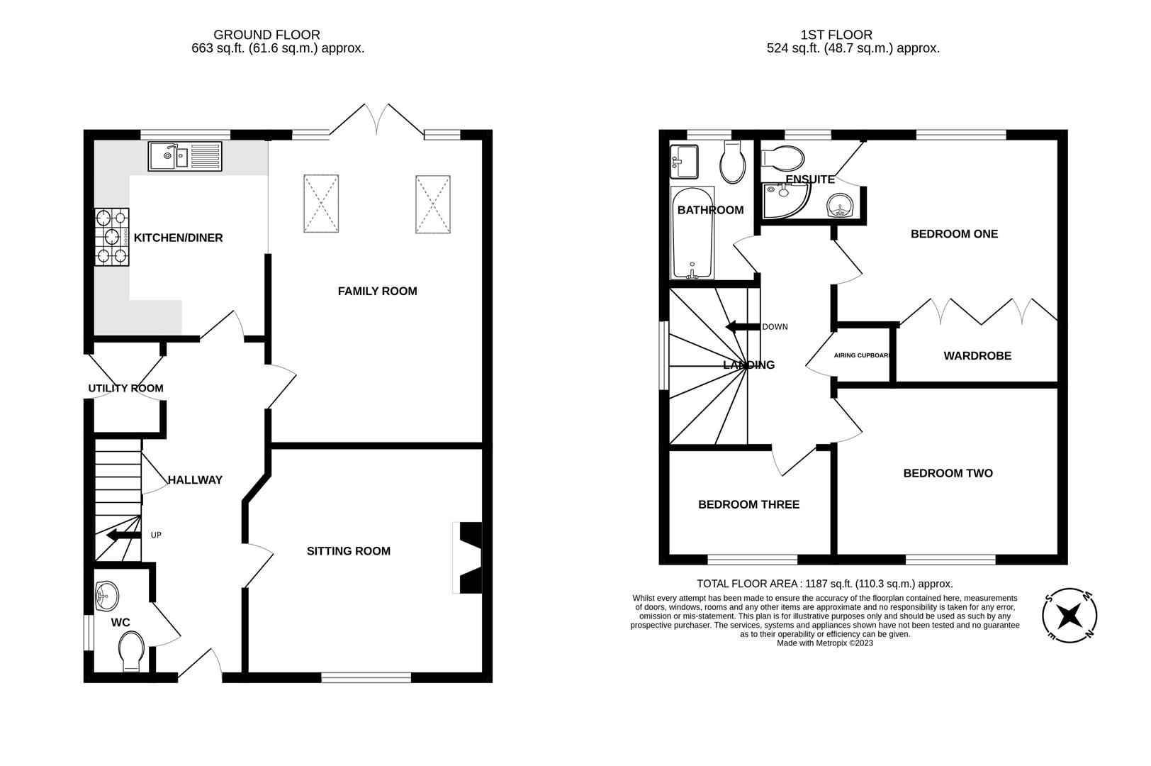 5, Vines Place, Weymouth floorplan
