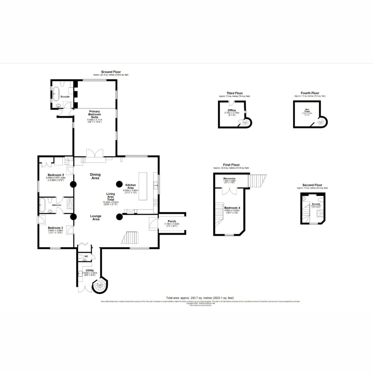St Peters Church, Mill Hill, Corby floorplan