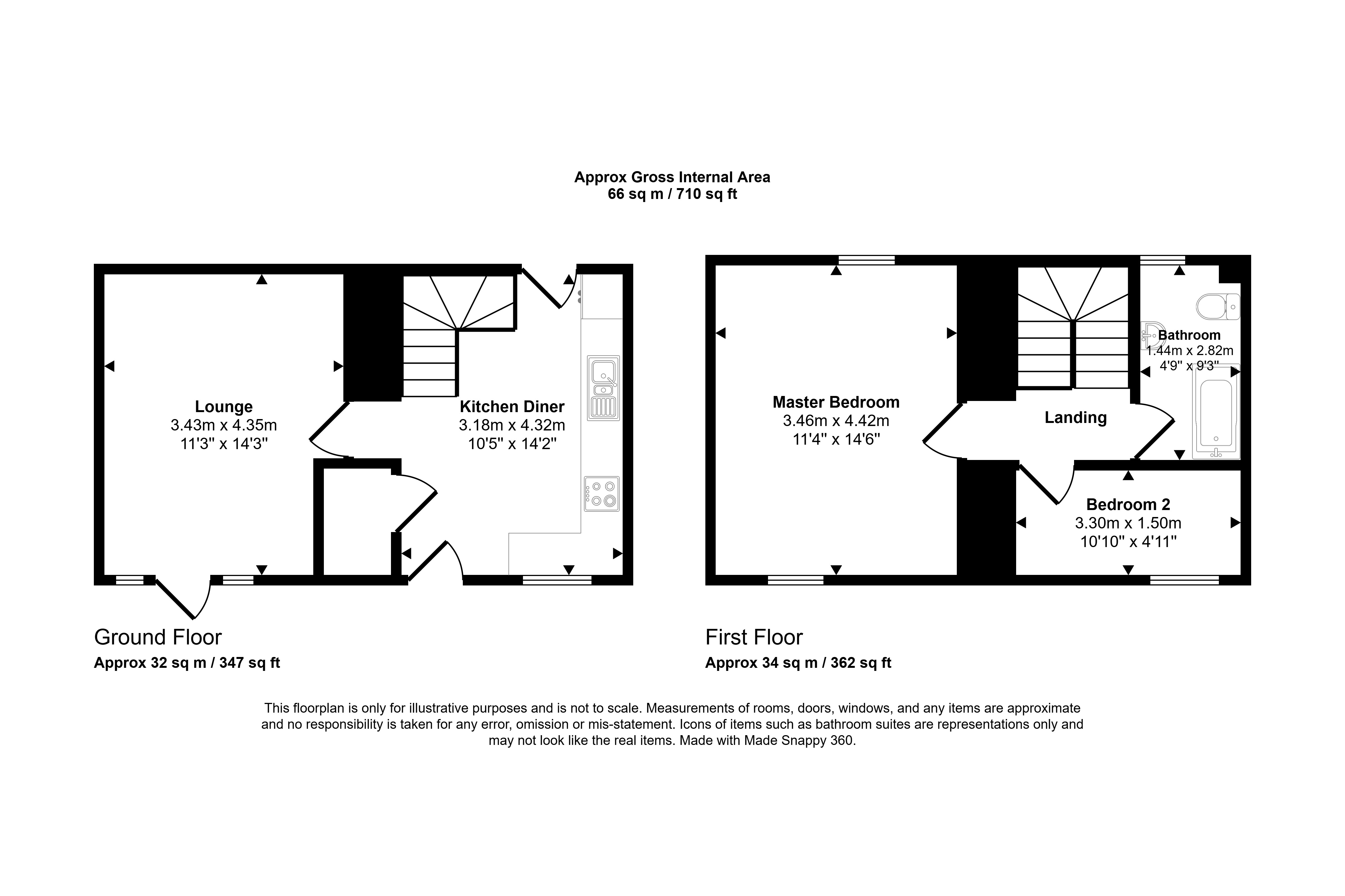East Havers, Greensfield Moor Farm, Alnwick floorplan