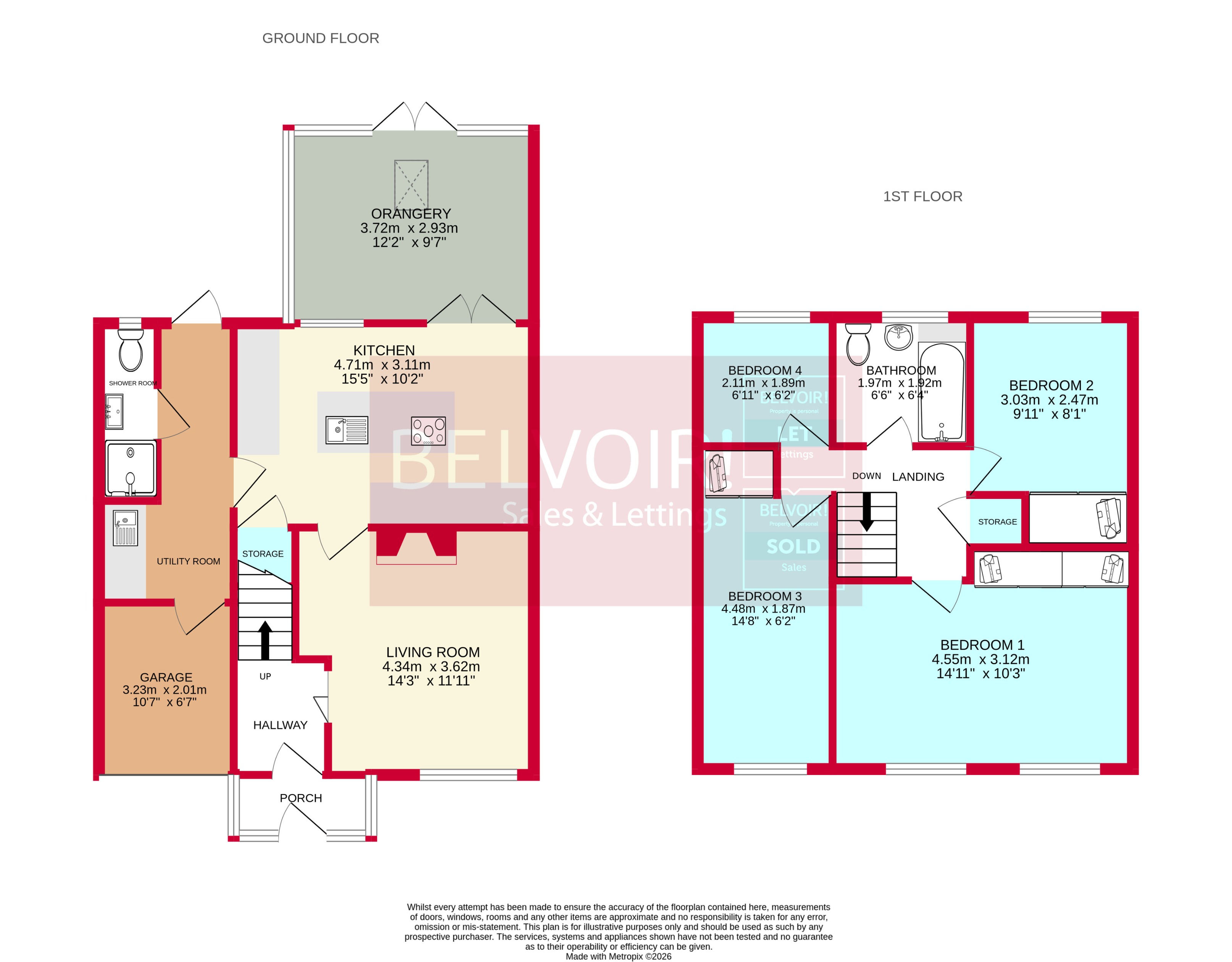 14, Rosewood Drive, Willenhall floorplan