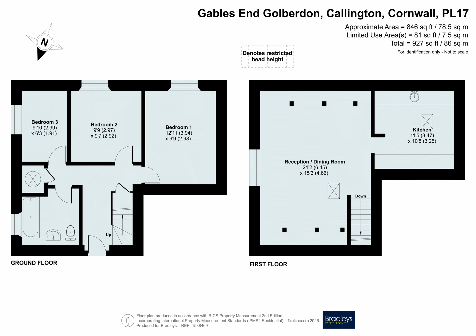 Golberdon, Cornwall floorplan