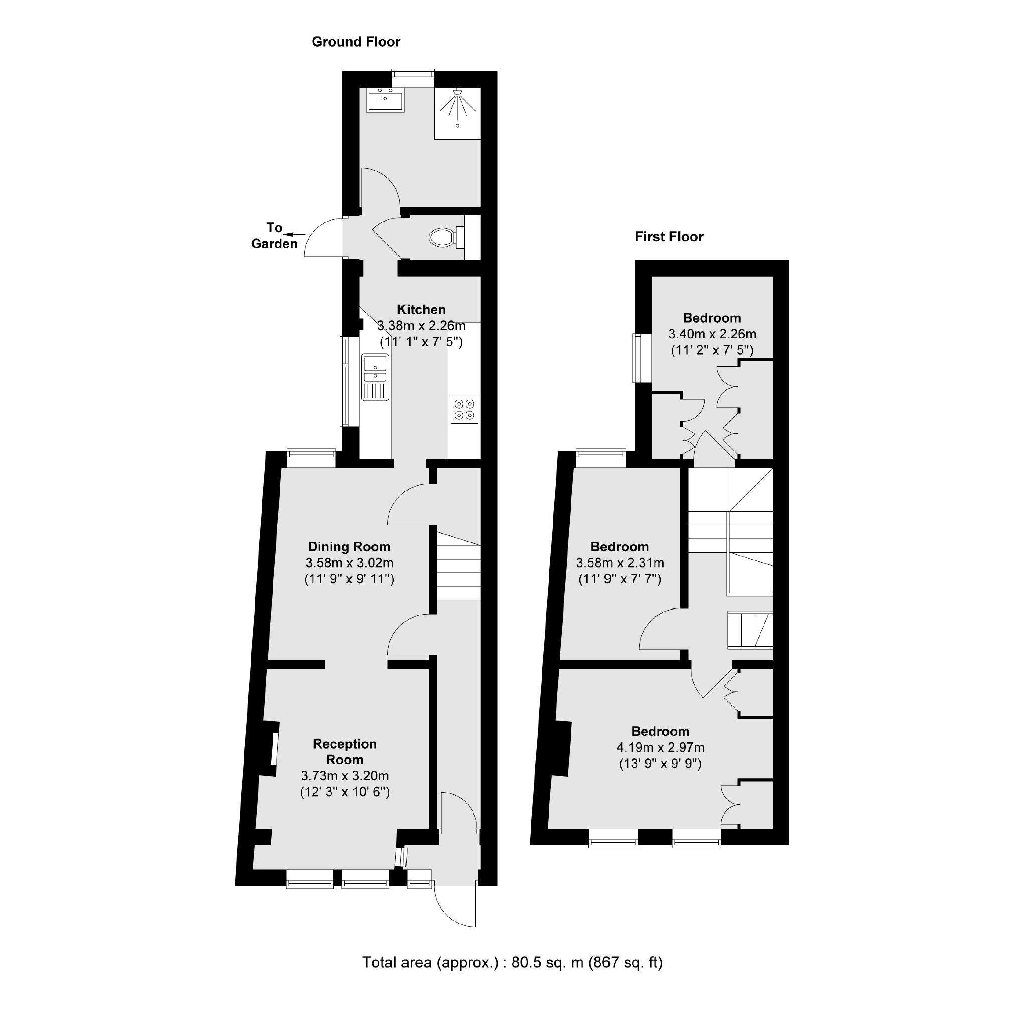 36, Fernlea Road, Mitcham floorplan