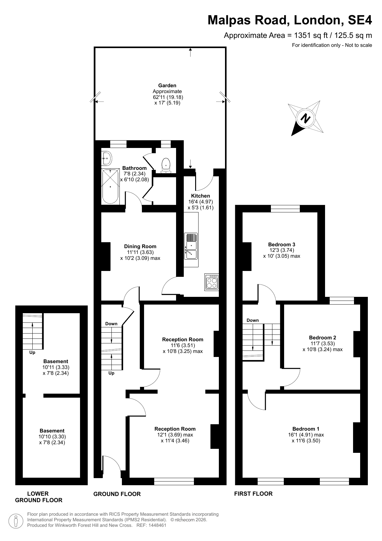 13, Malpas Road, London floorplan