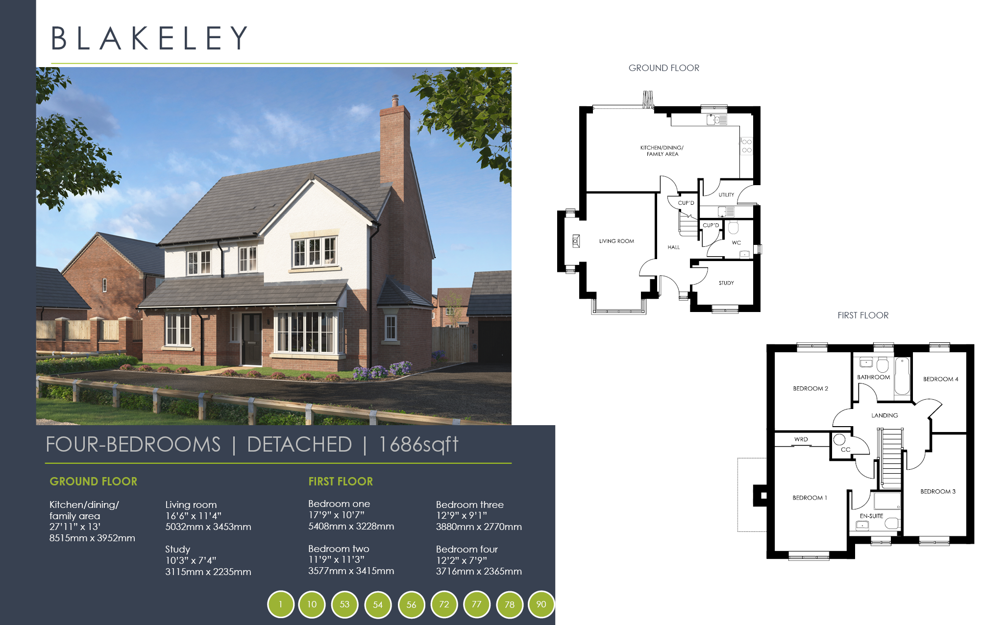 19, "The Blakeley", Powell Avenue, Park Hall floorplan