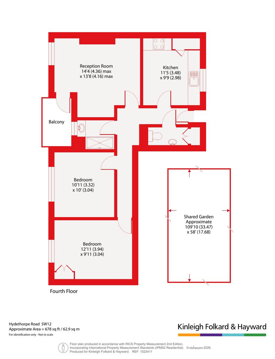 246, Hydethorpe Road, London floorplan