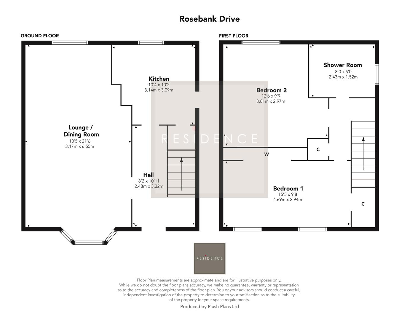 59, Rosebank Drive, Glasgow floorplan