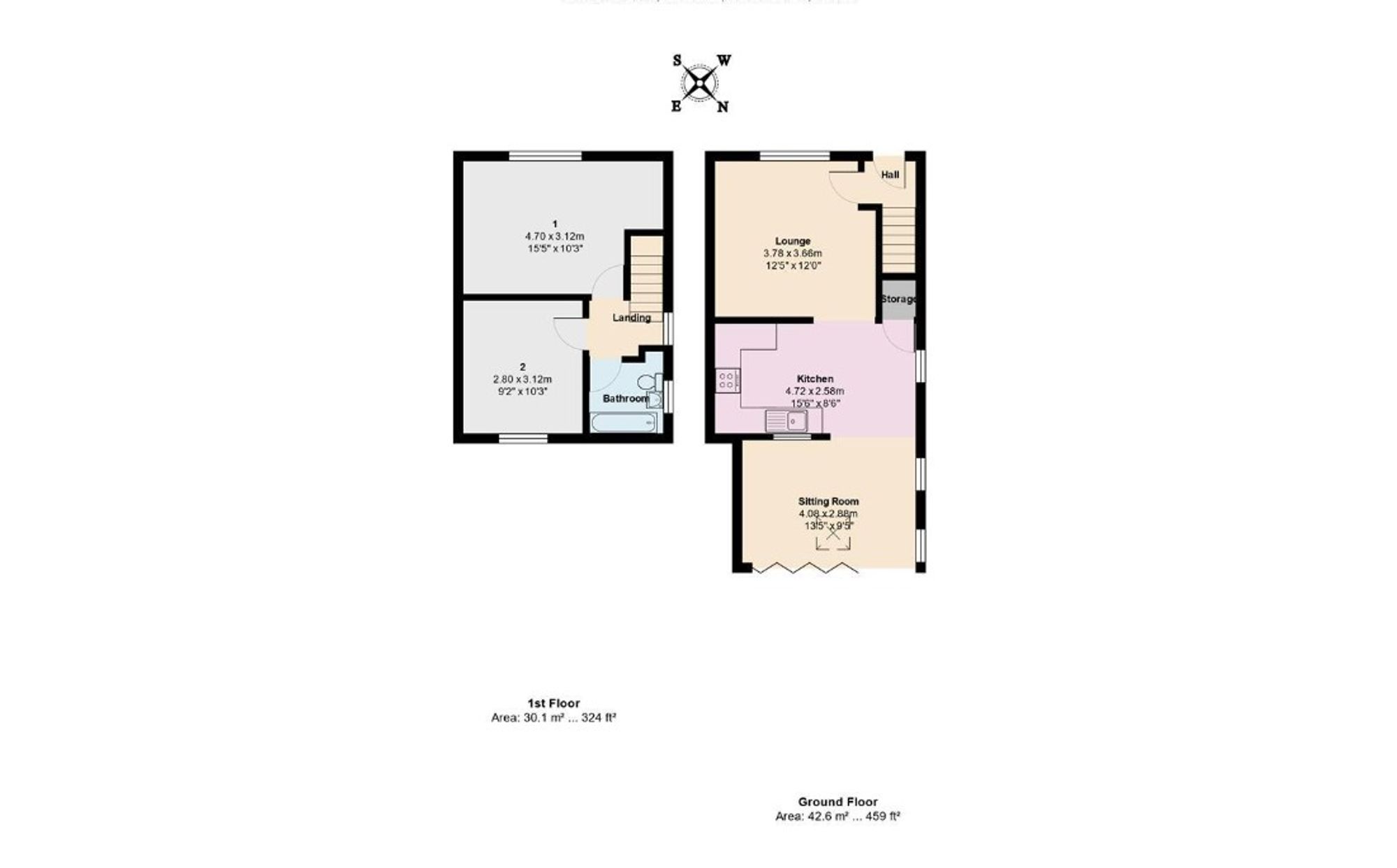 43 Warwick Road, Manchester floorplan