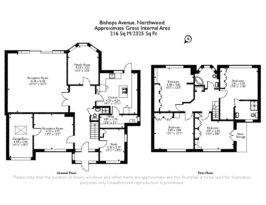 34, Bishops Avenue, Northwood floorplan