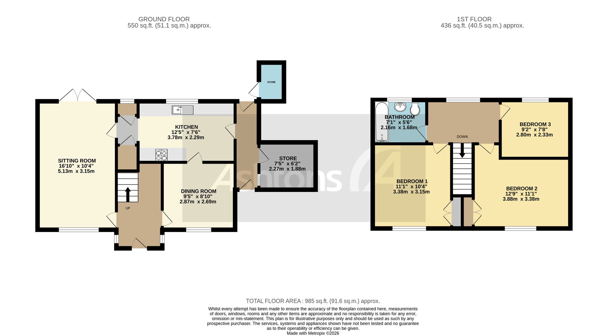 133 Queens Drive, Newton-Le-Willows floorplan