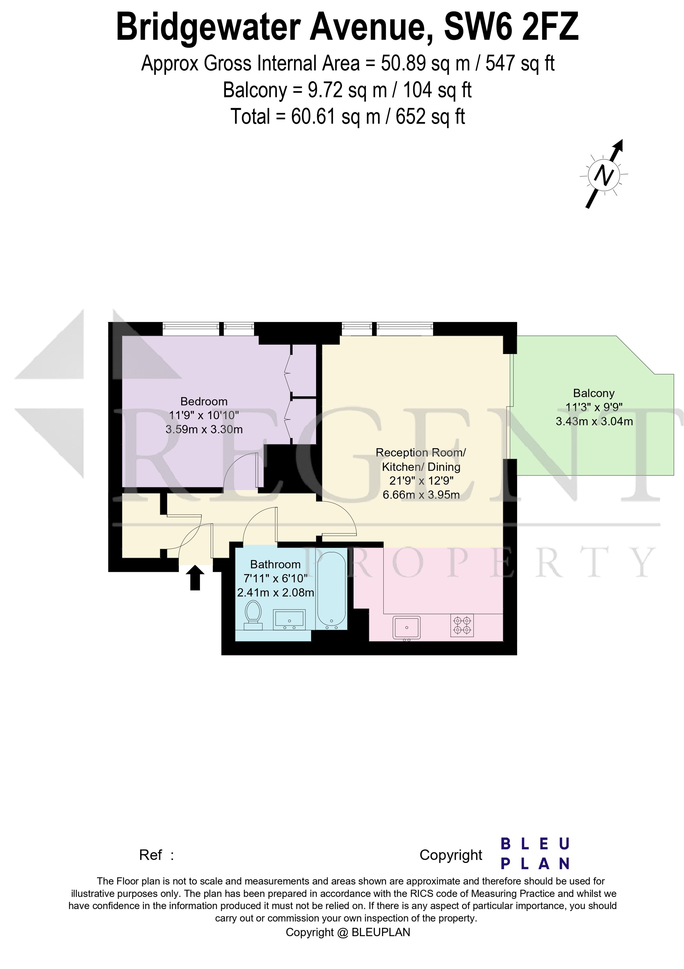 12, Kings Tower, Bridgewater Avenue, London floorplan