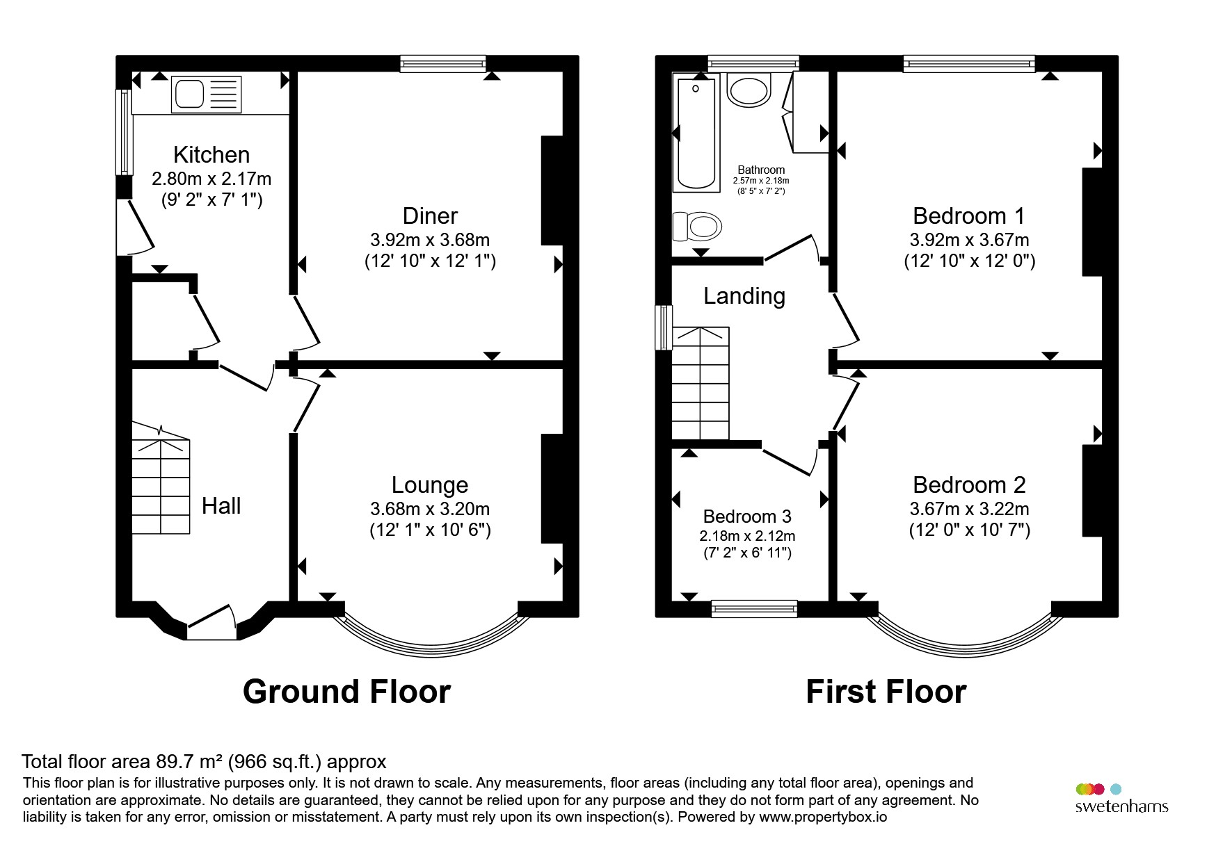 55, Moss Road, Northwich floorplan