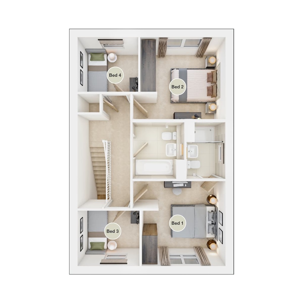 The Ayleford - Plot 624, Kings Moat Garden Village, Wrexham Road, Chester floorplan