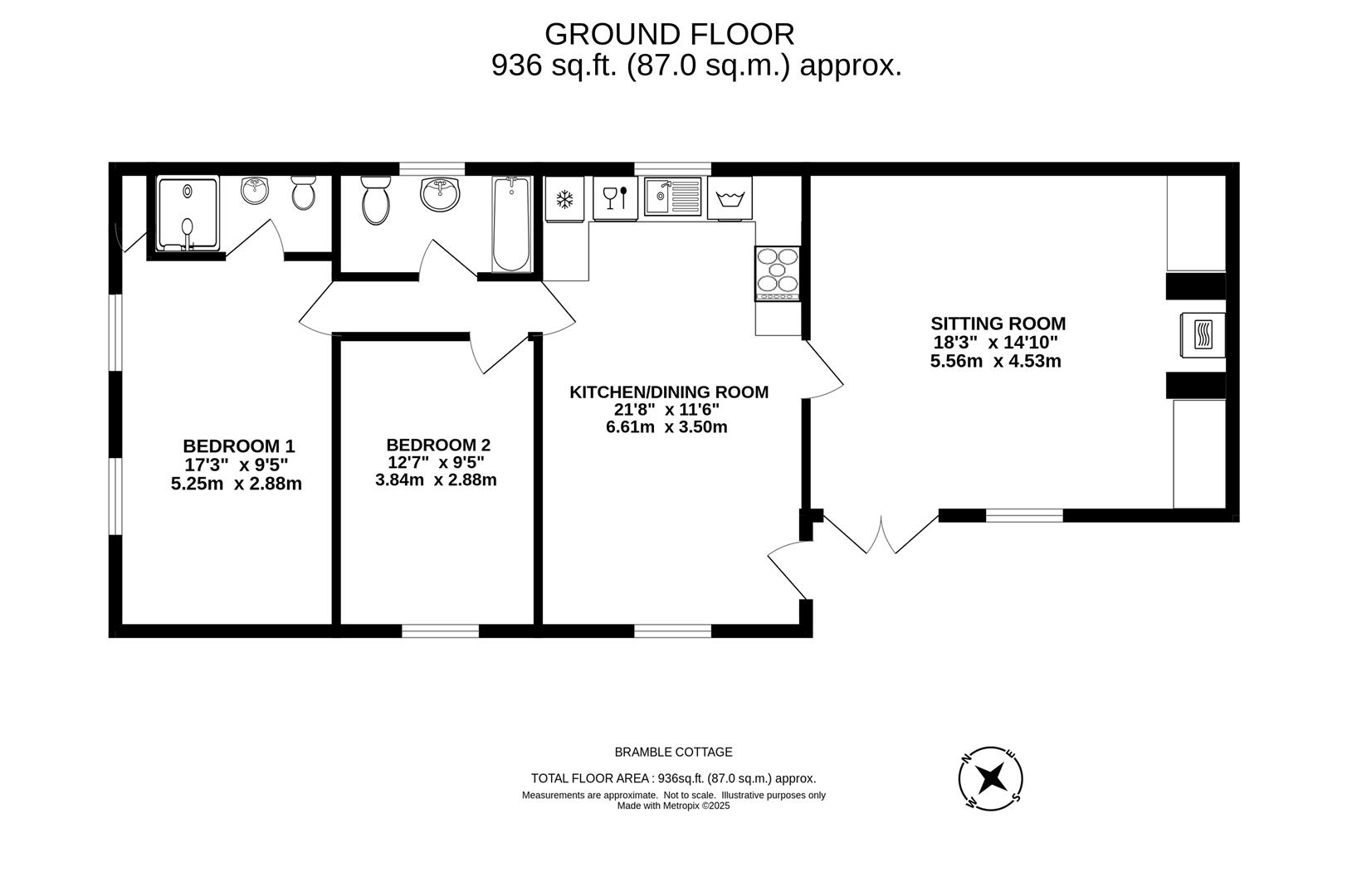 Lower Pencubitt, Liskeard floorplan
