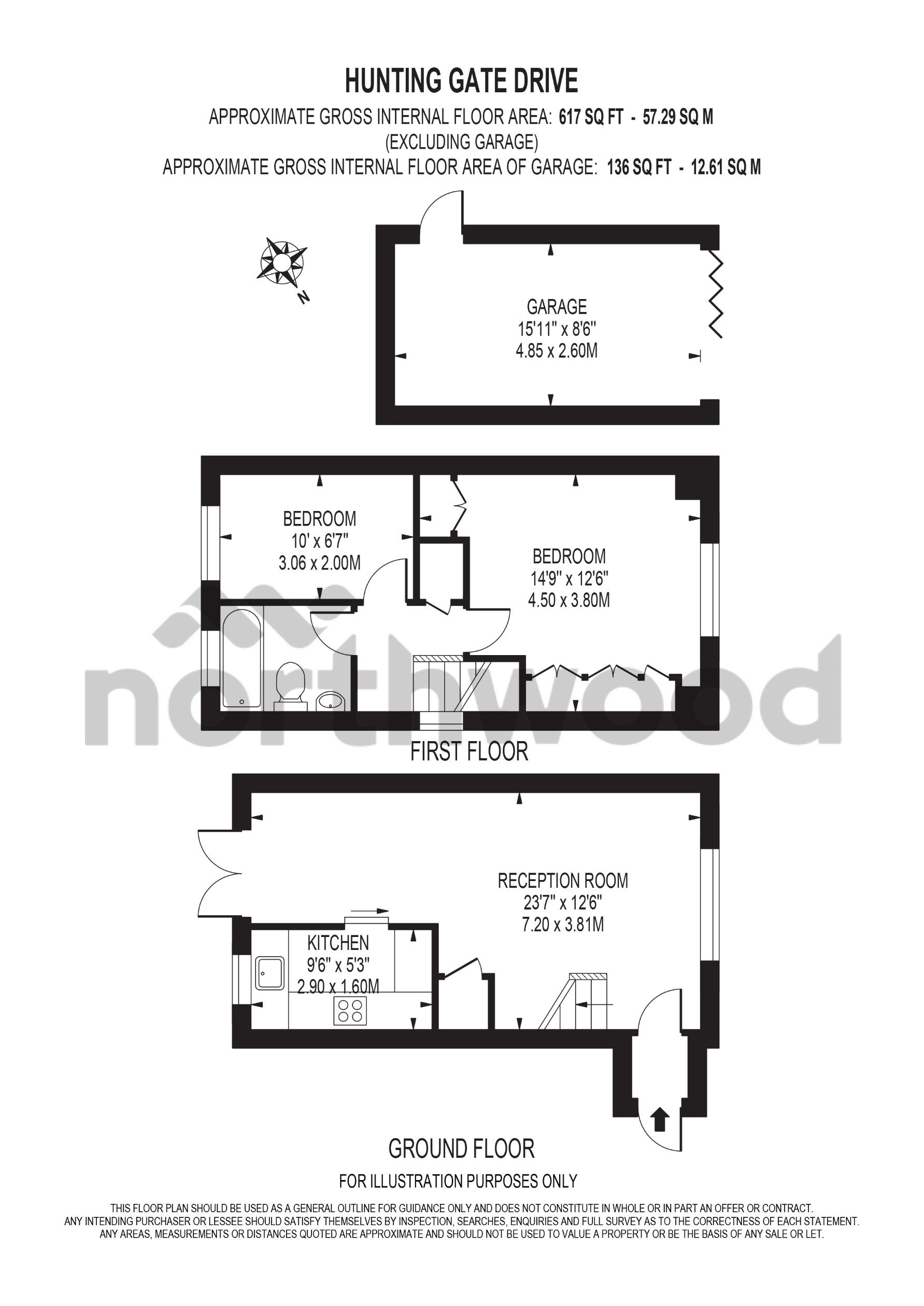 11, Hunting Gate Drive, Chessington floorplan