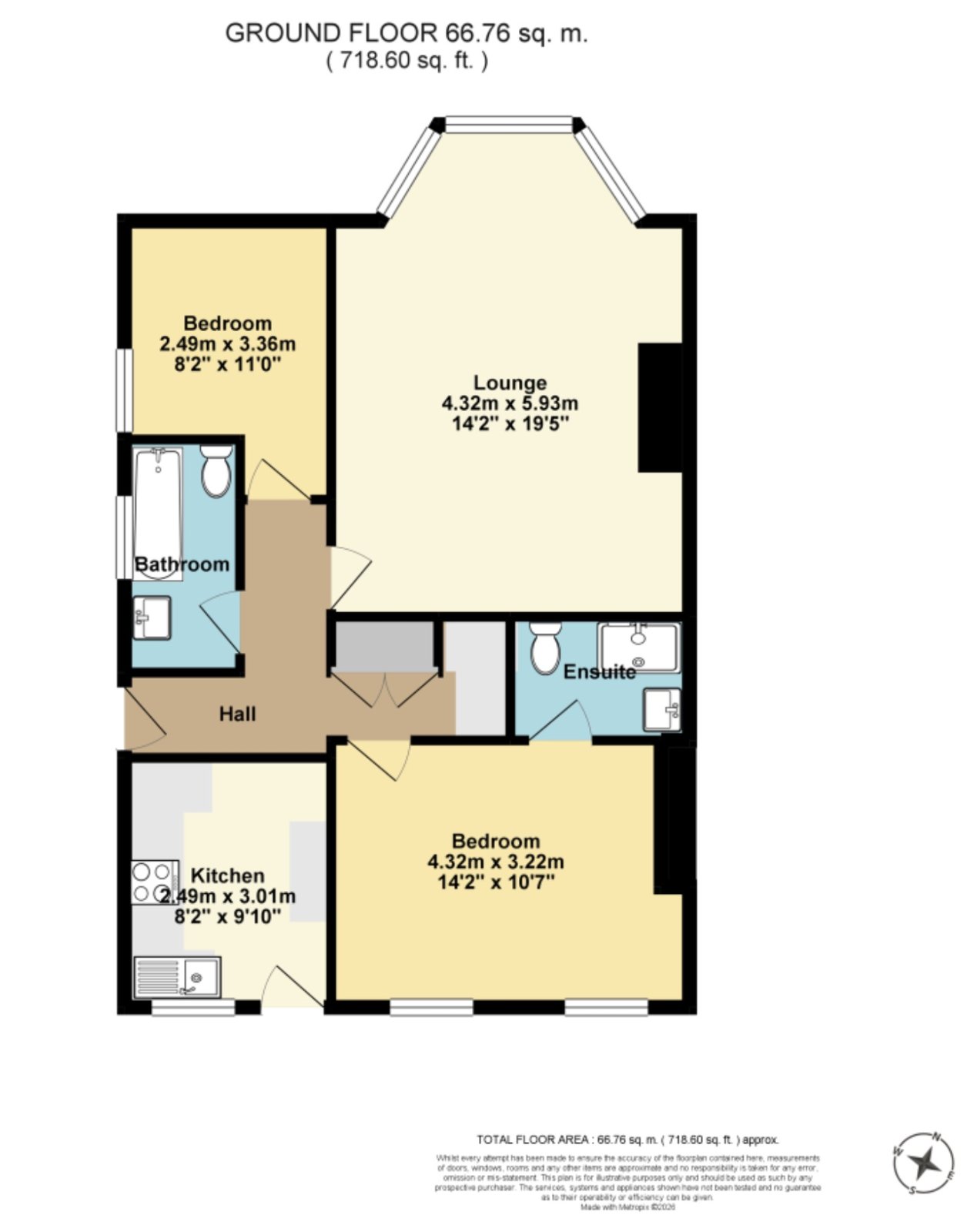 Basement Flat, 27, Millfield, Kent floorplan