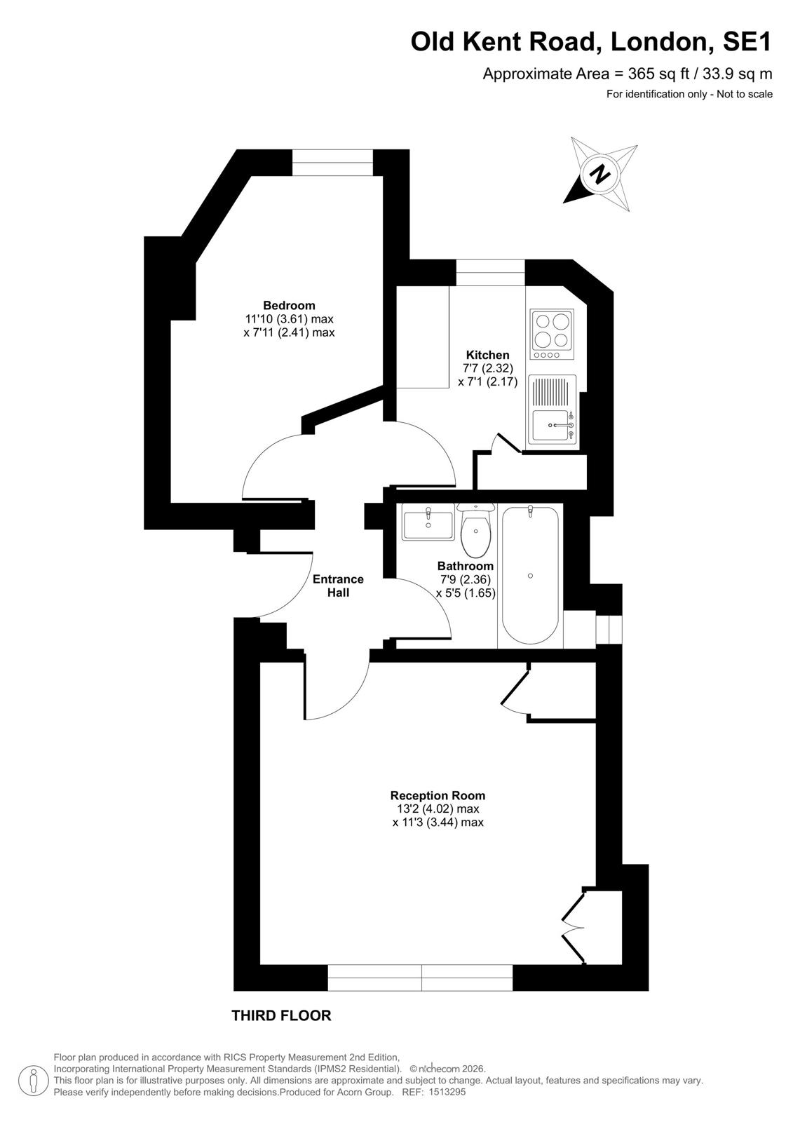 Flat 105, Waleran Flats,, Old Kent Road, London floorplan