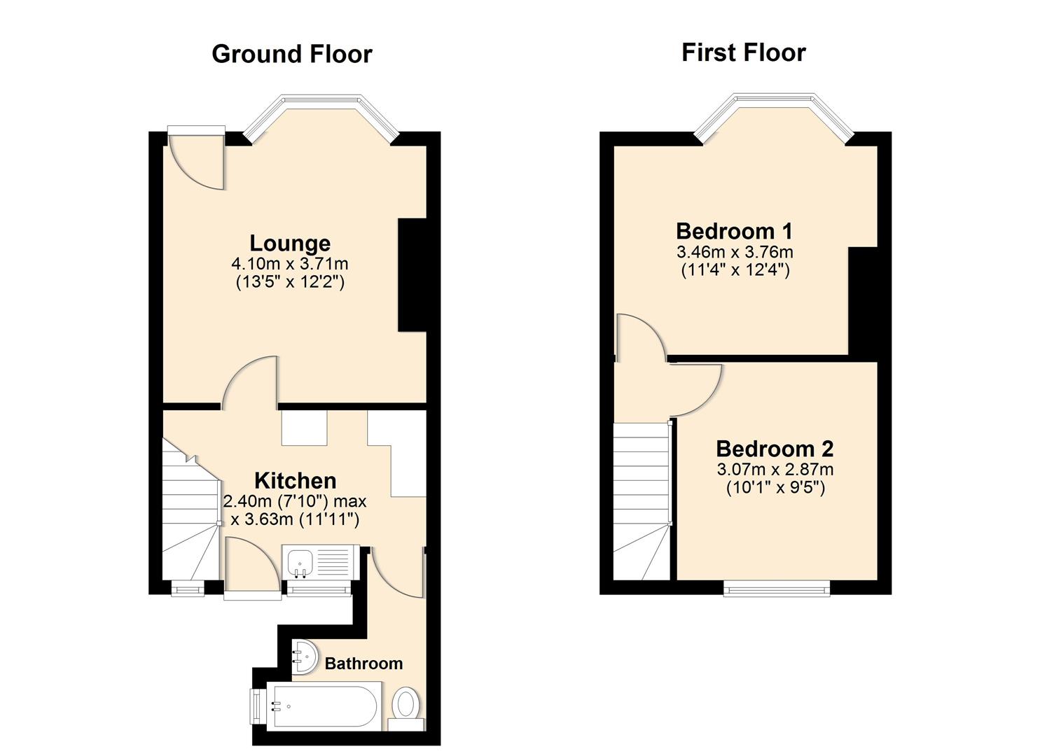 6, Belle-Vue, Hull floorplan