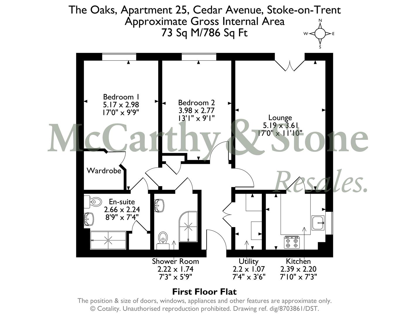 25 The Oaks, Cedar Avenue, Stoke-On-Trent floorplan