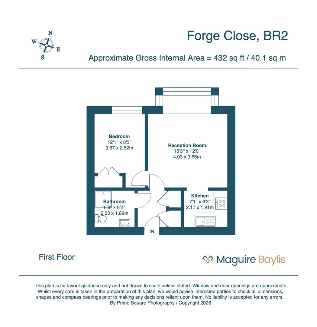 Flat 12A, Hopton Court, Forge Close, Bromley floorplan