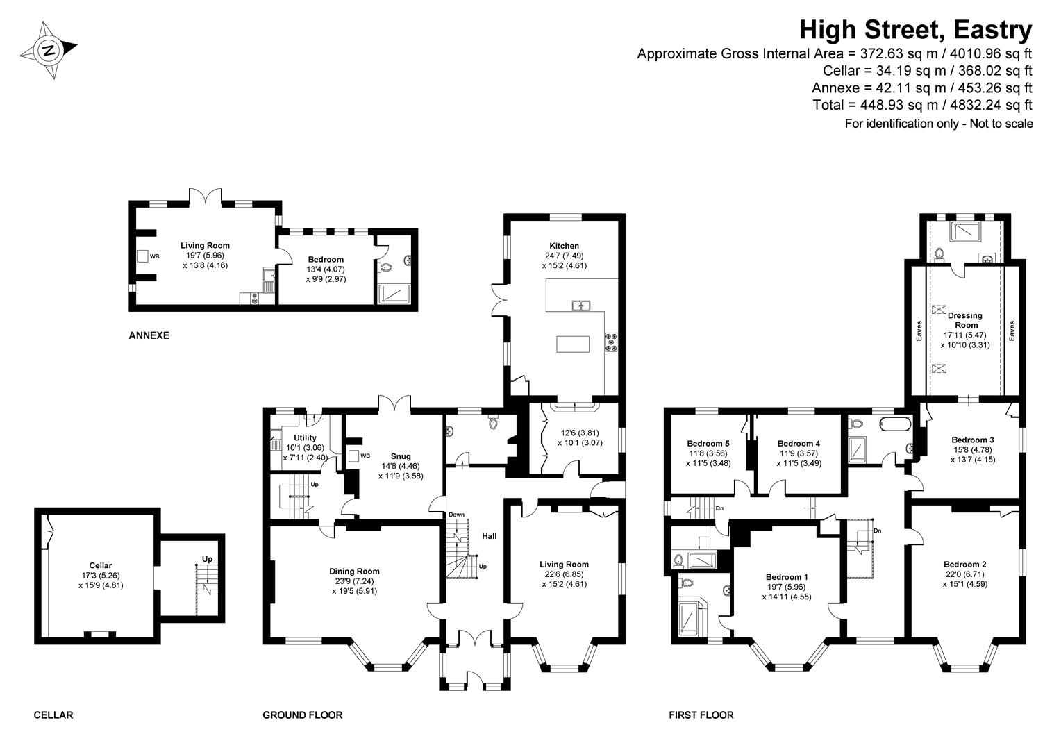 Hillside, High Street, Sandwich floorplan