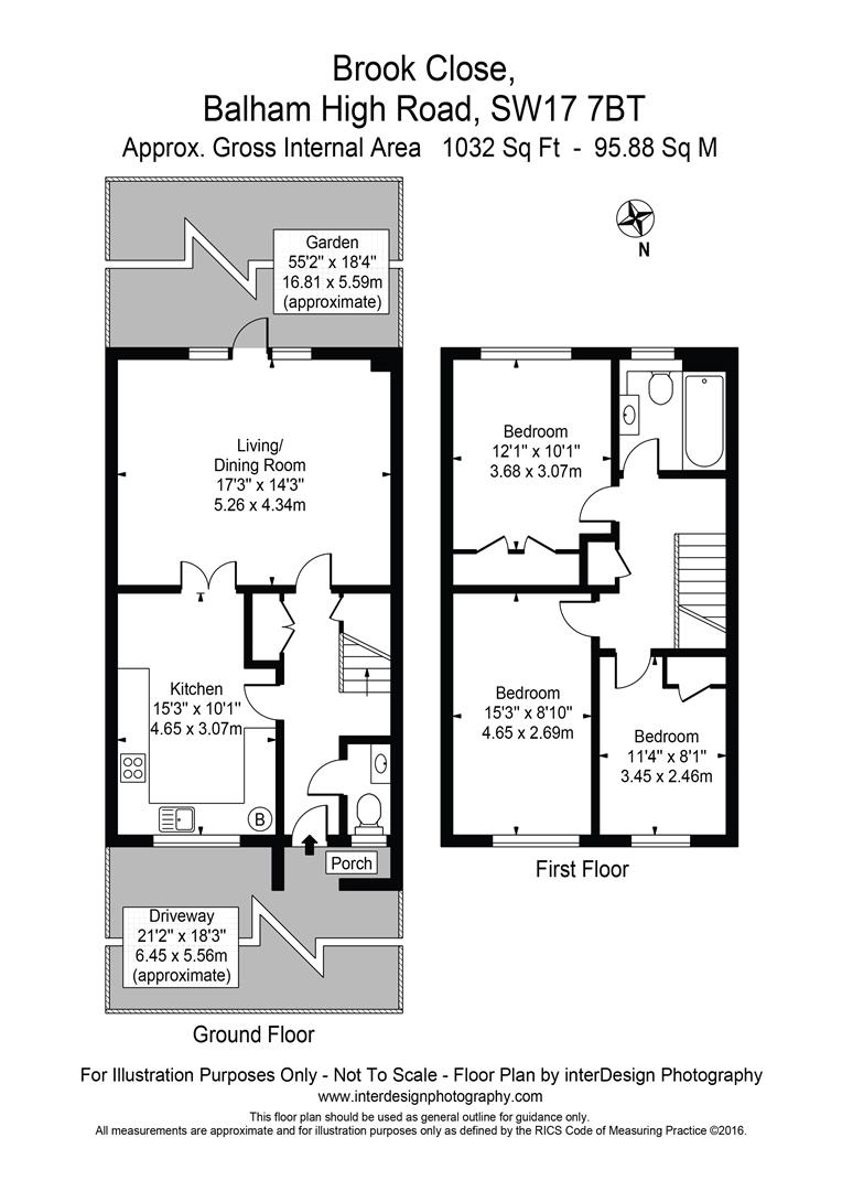 12, Brook Close, London floorplan