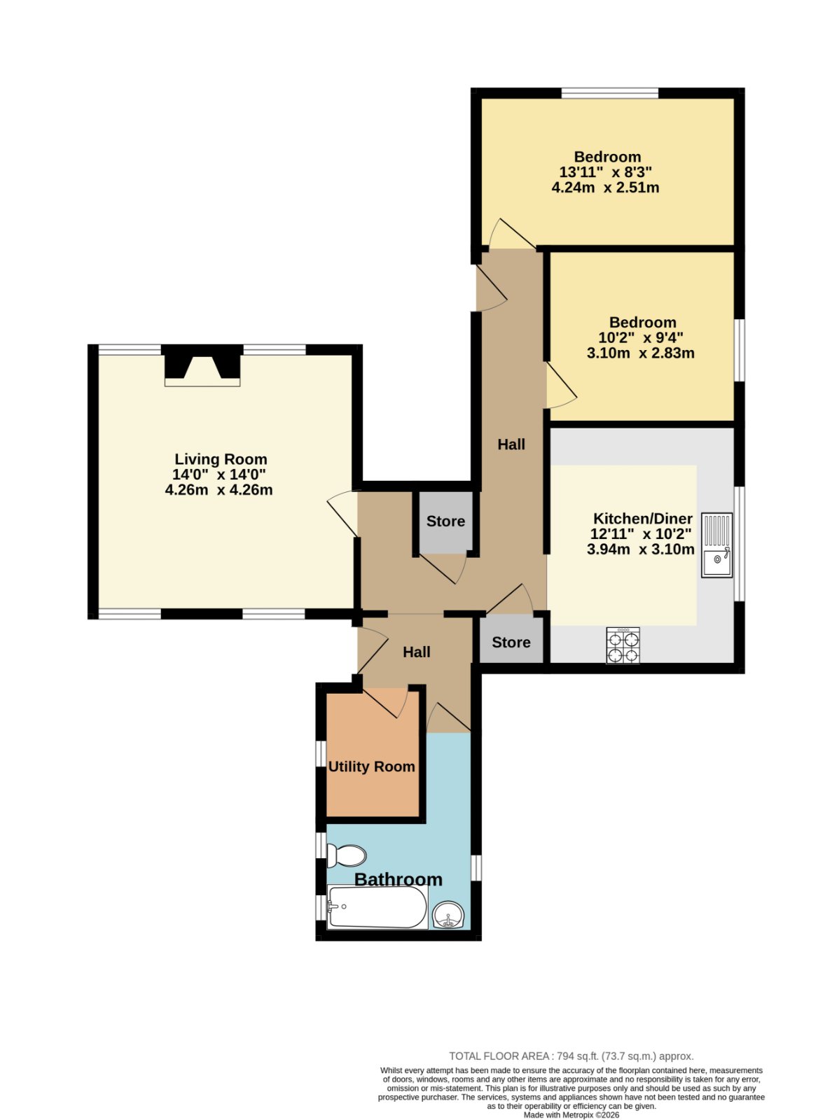 The Leys, 12, Preston Road, Ramsgate floorplan