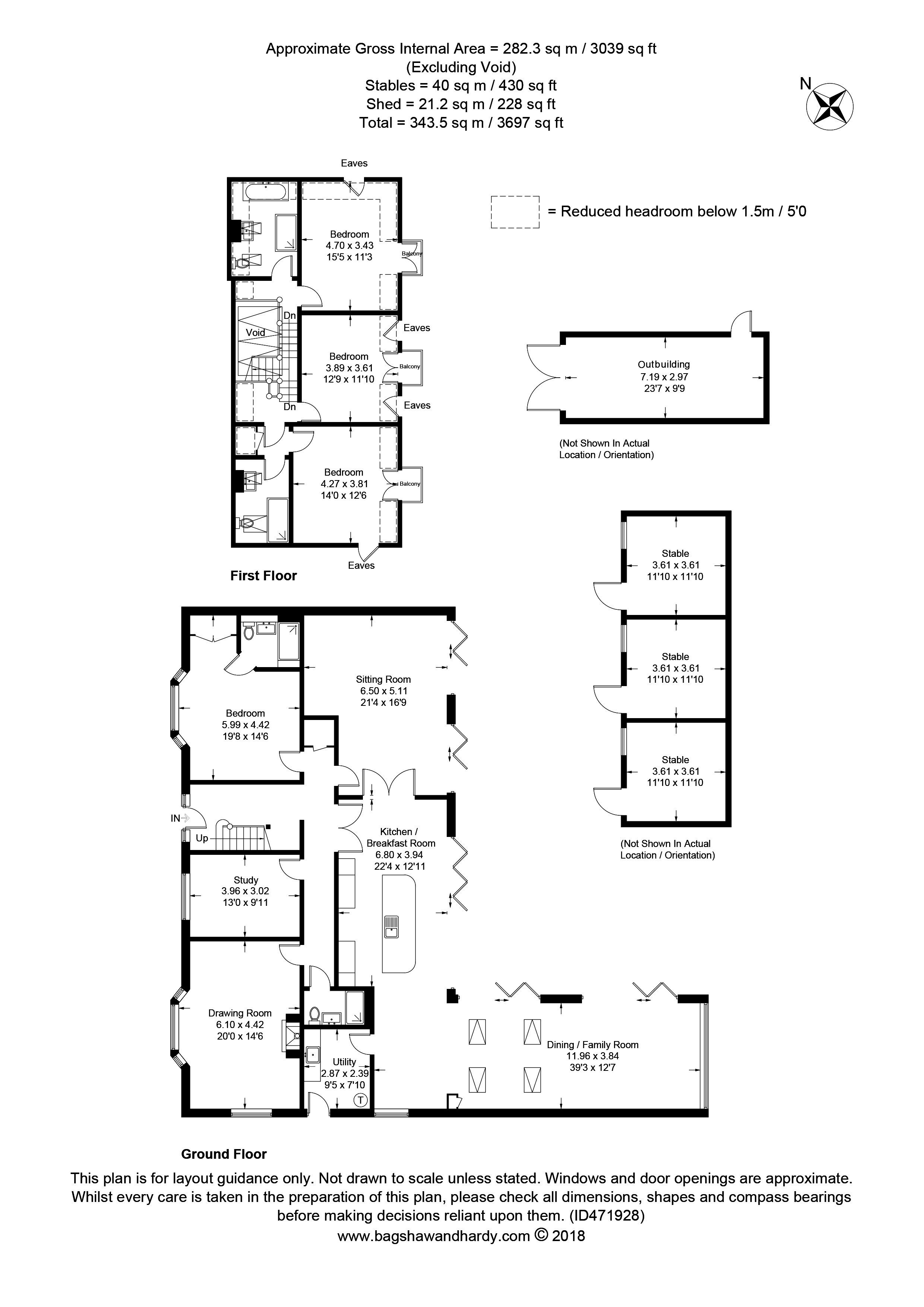 4 Bedrooms Detached house for sale in Gayhouse Lane, Outwood, Surrey. RH1