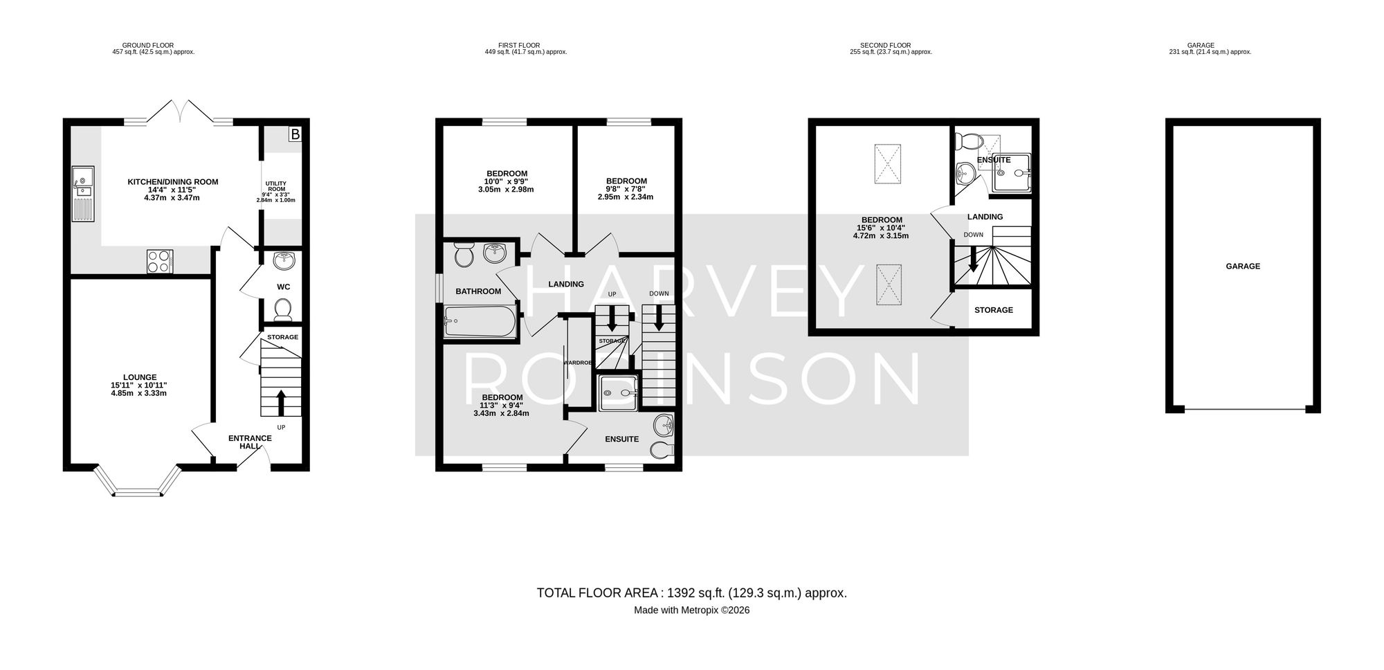 23 Fisher Mead, Biggleswade floorplan