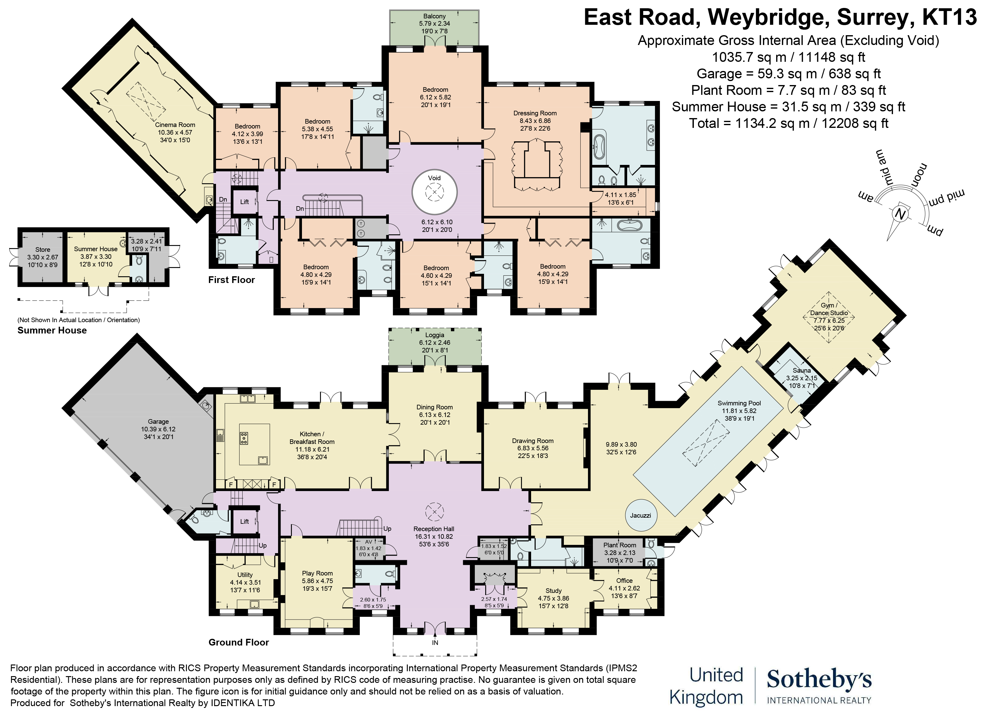 East Road, Weybridge, Surrey, KT13 floorplan