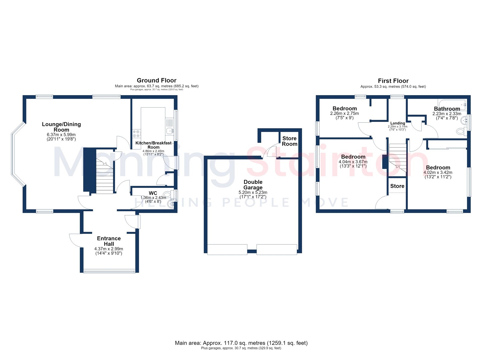 44, Ash Hill Drive, West Yorkshire floorplan