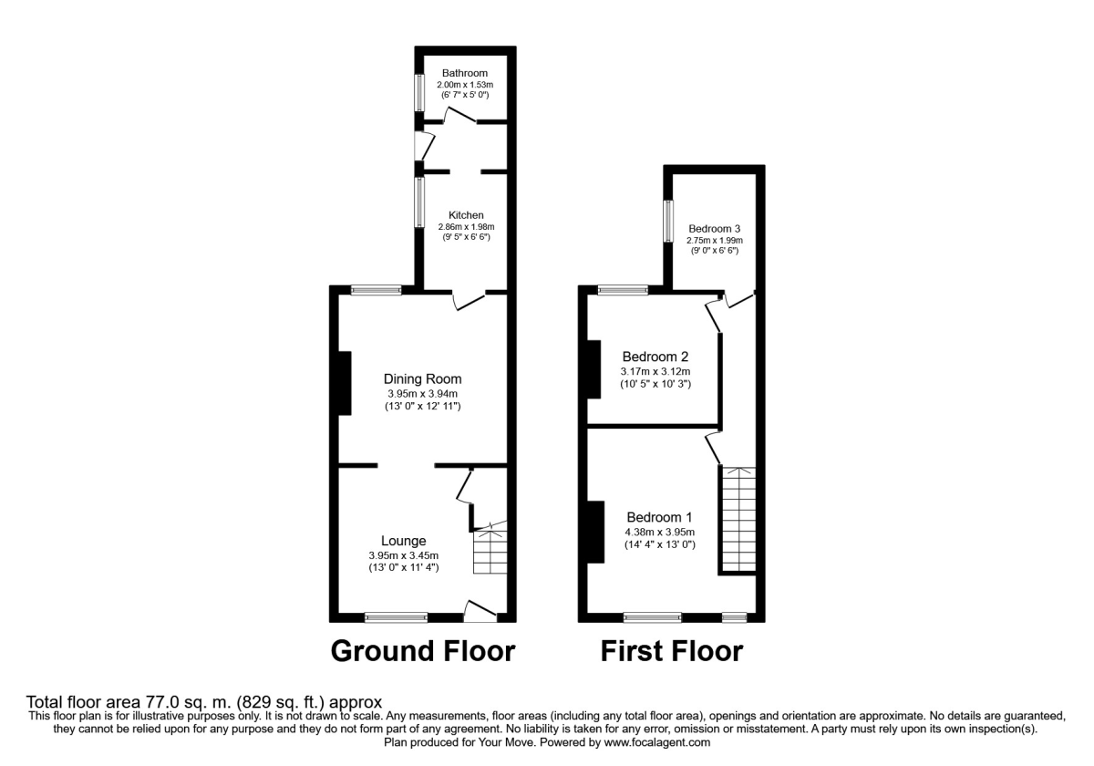 95, Victoria Road, Doncaster floorplan