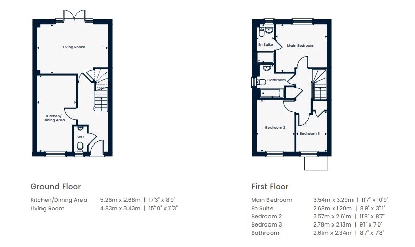 Montgomery Place - Plot 119^, 48, Blandford Way, Shropshire floorplan