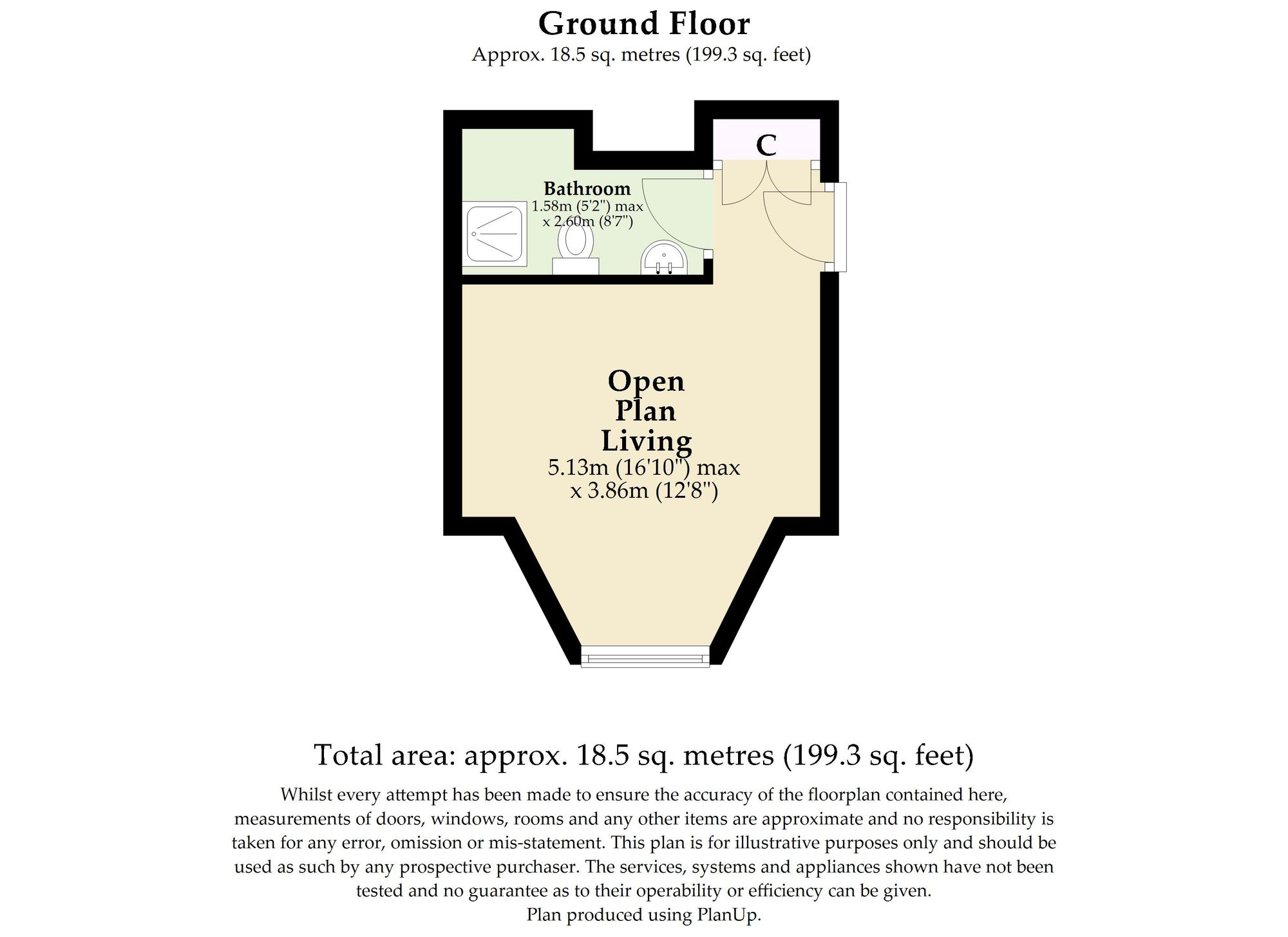 Room 1, Norwich floorplan